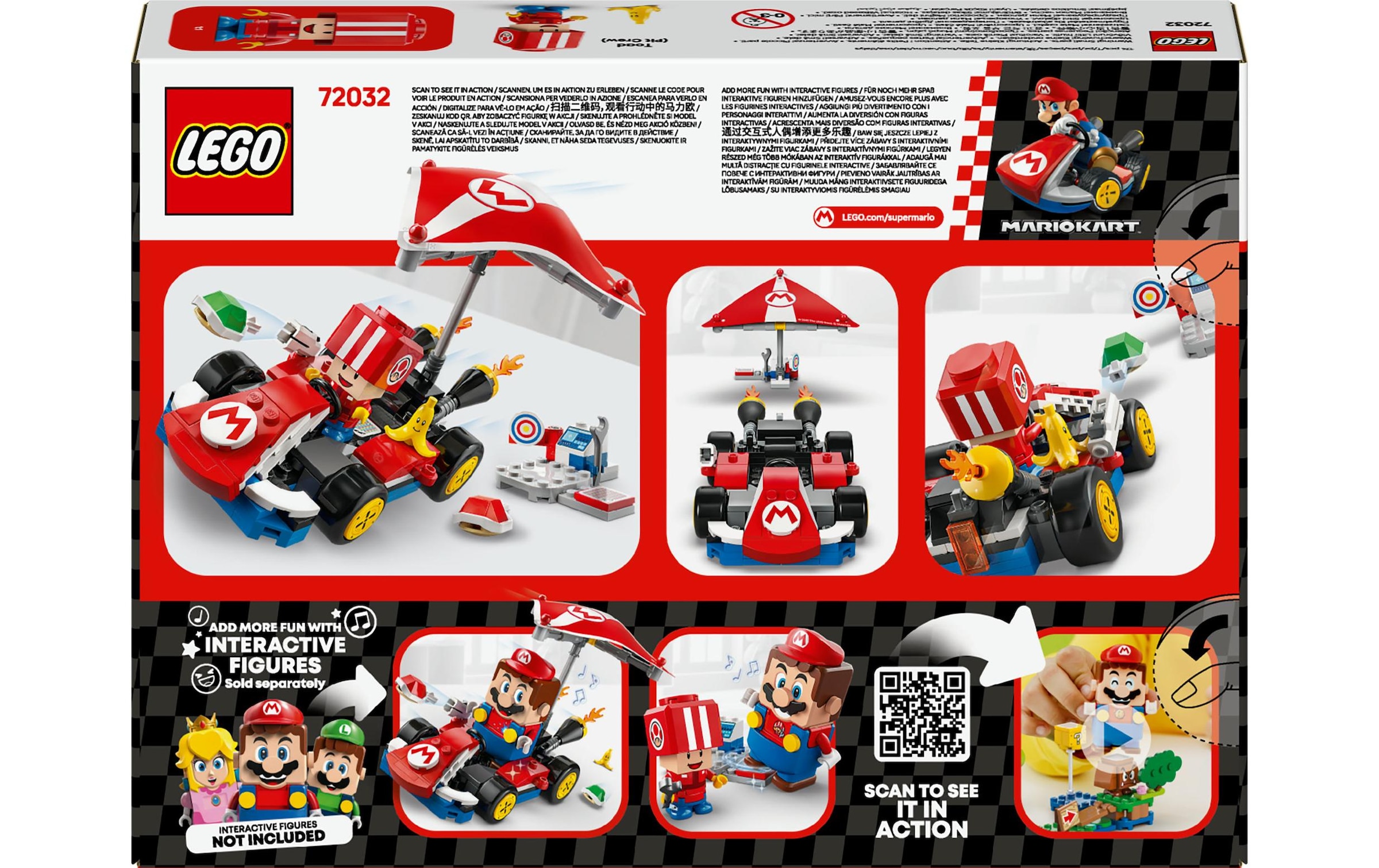 LEGO® Spielbausteine »Super Mario Mario Kart – Standard-Kart 72032«, (174 St.)