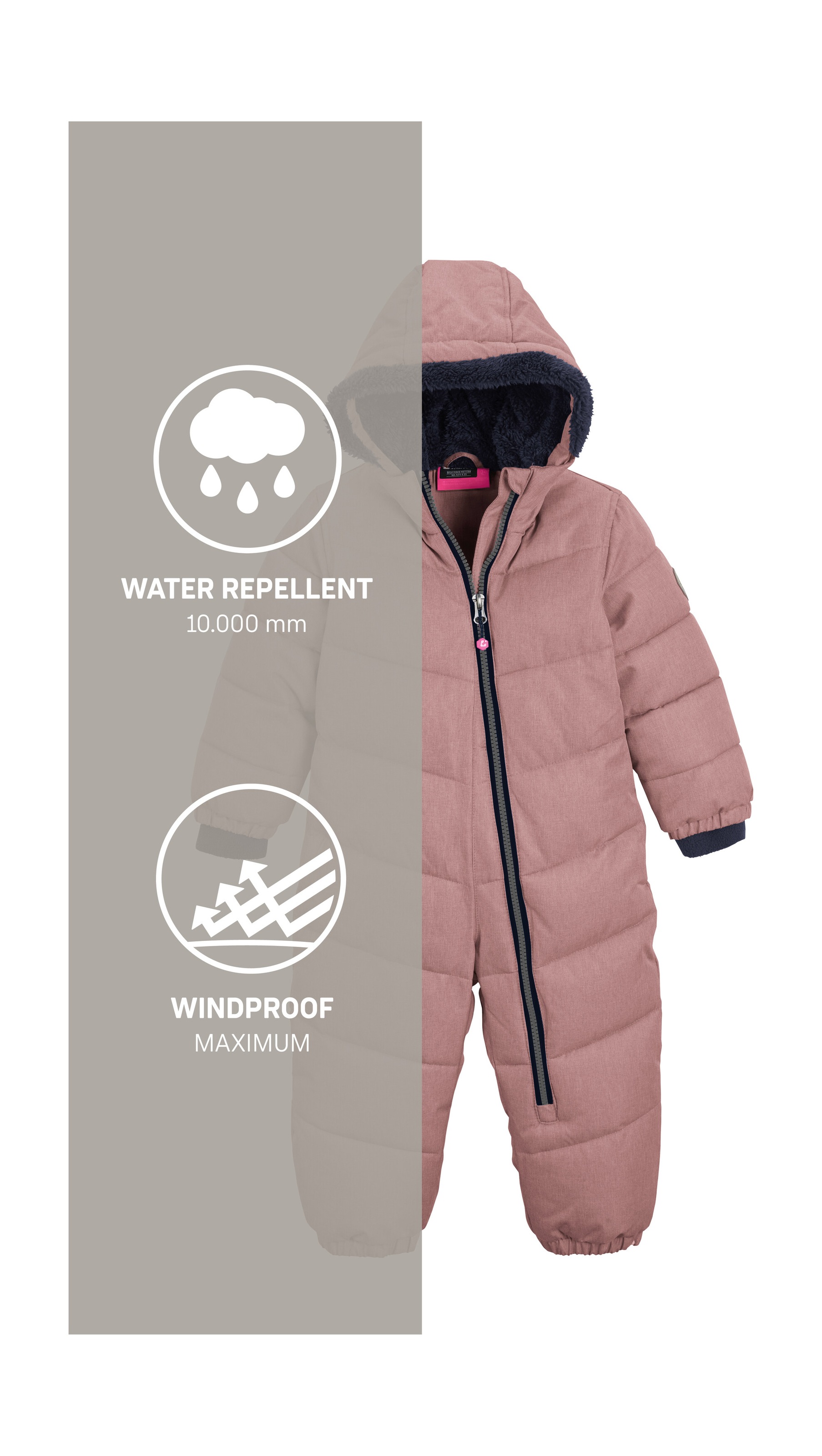 Killtec Schneeoverall »Karter Mini«, Schneeanzug: wasserabweisend, winddicht, warm, leicht anzuziehen