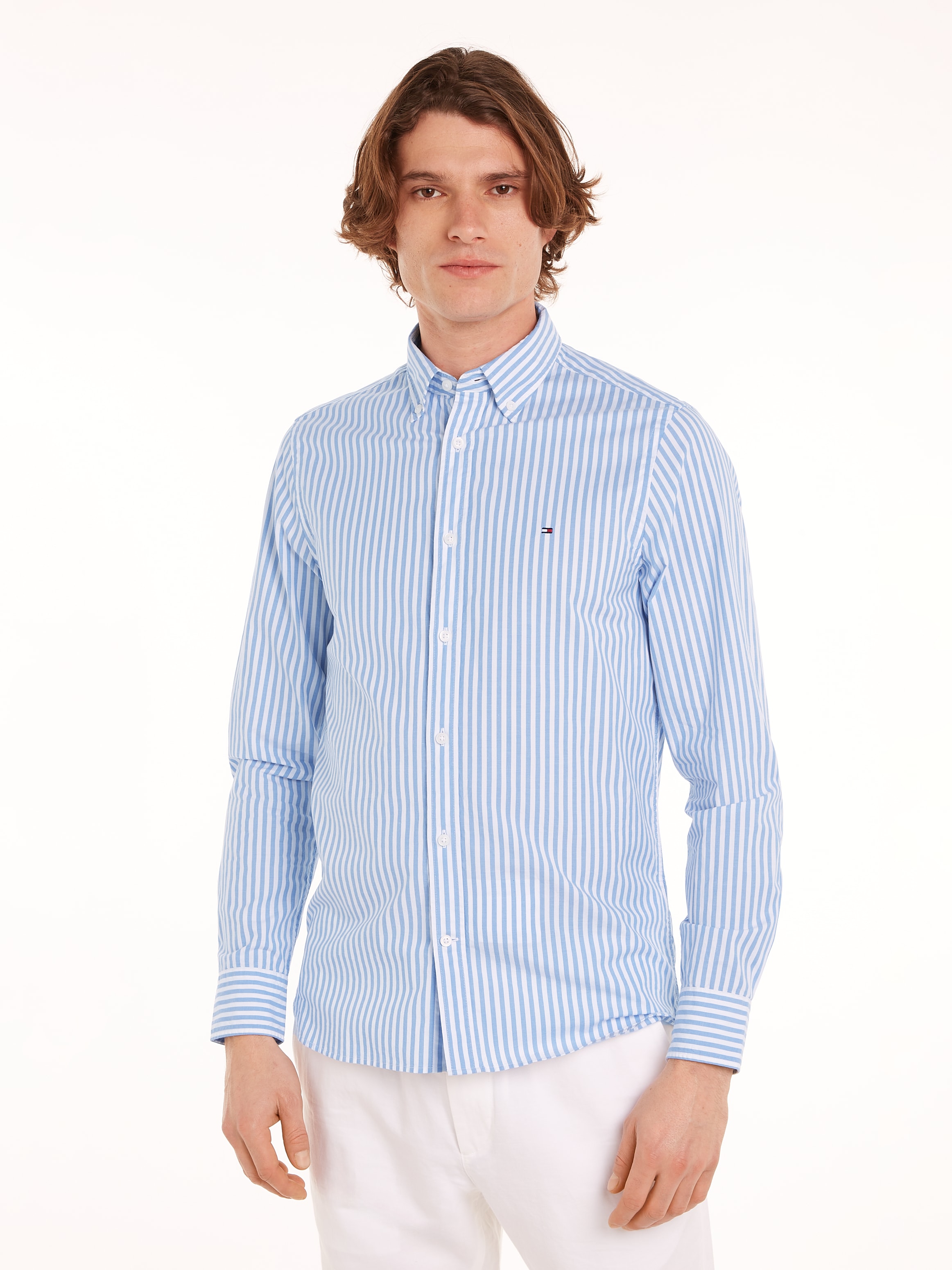 Tommy Hilfiger Businesshemd »CLASSIC POPLIN STRIPE SF SHIRT«