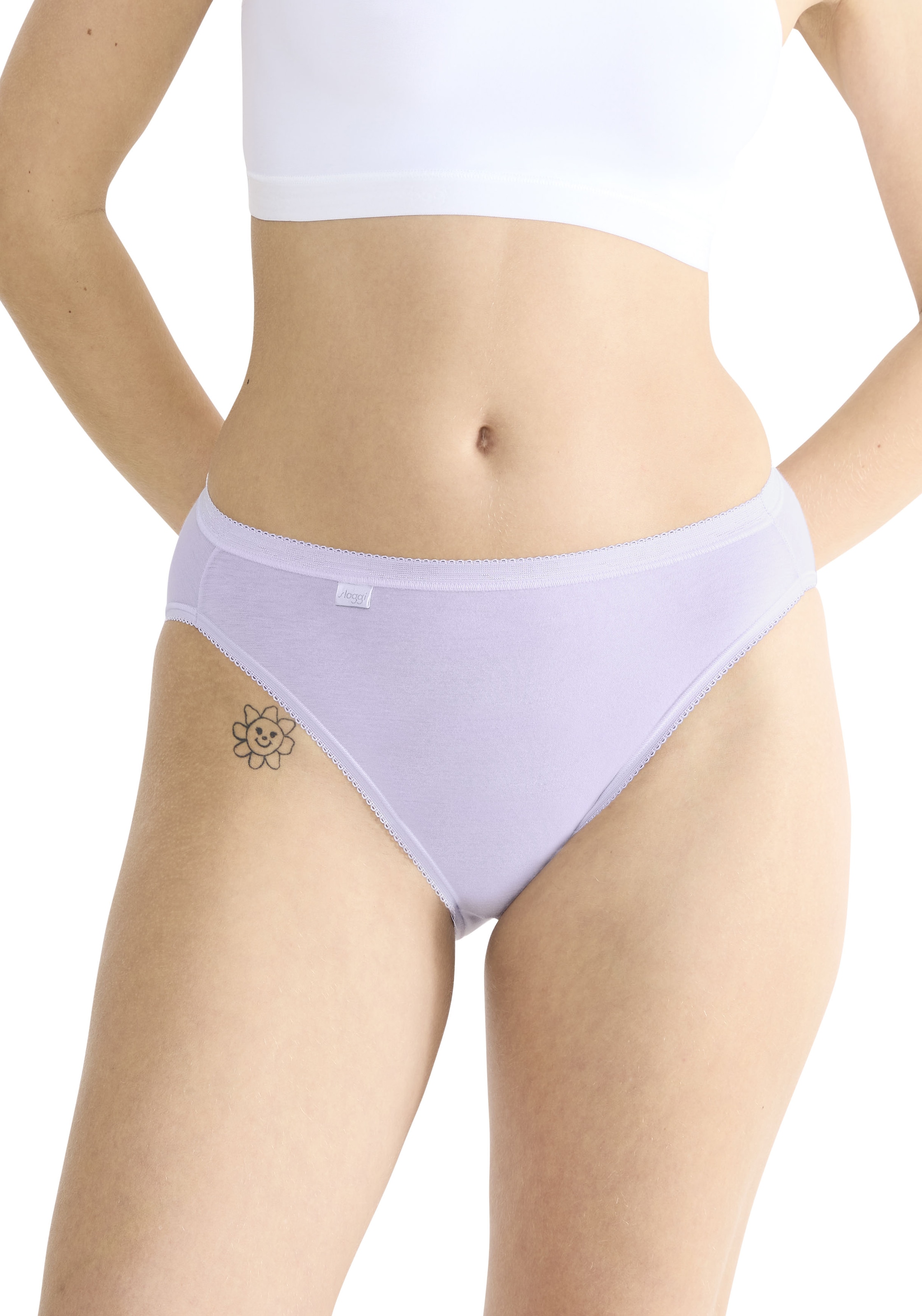 sloggi Tai-Slip »Basic+«, (3er Pack), perfekter Sitz, hoher Beinausschnitt, glatte Nähte