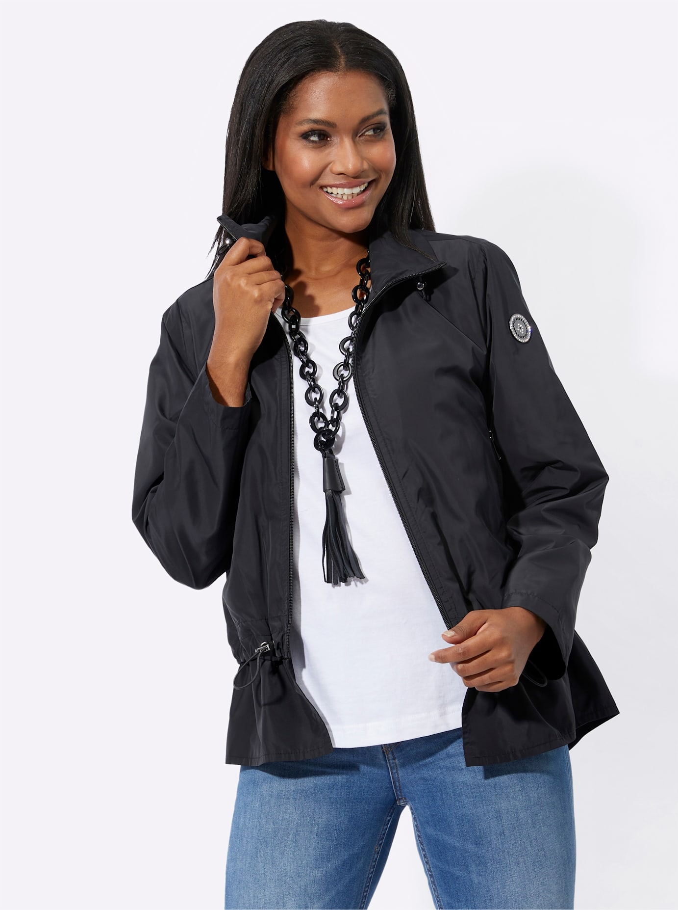 Inspirationen Langjacke ohne Kapuze