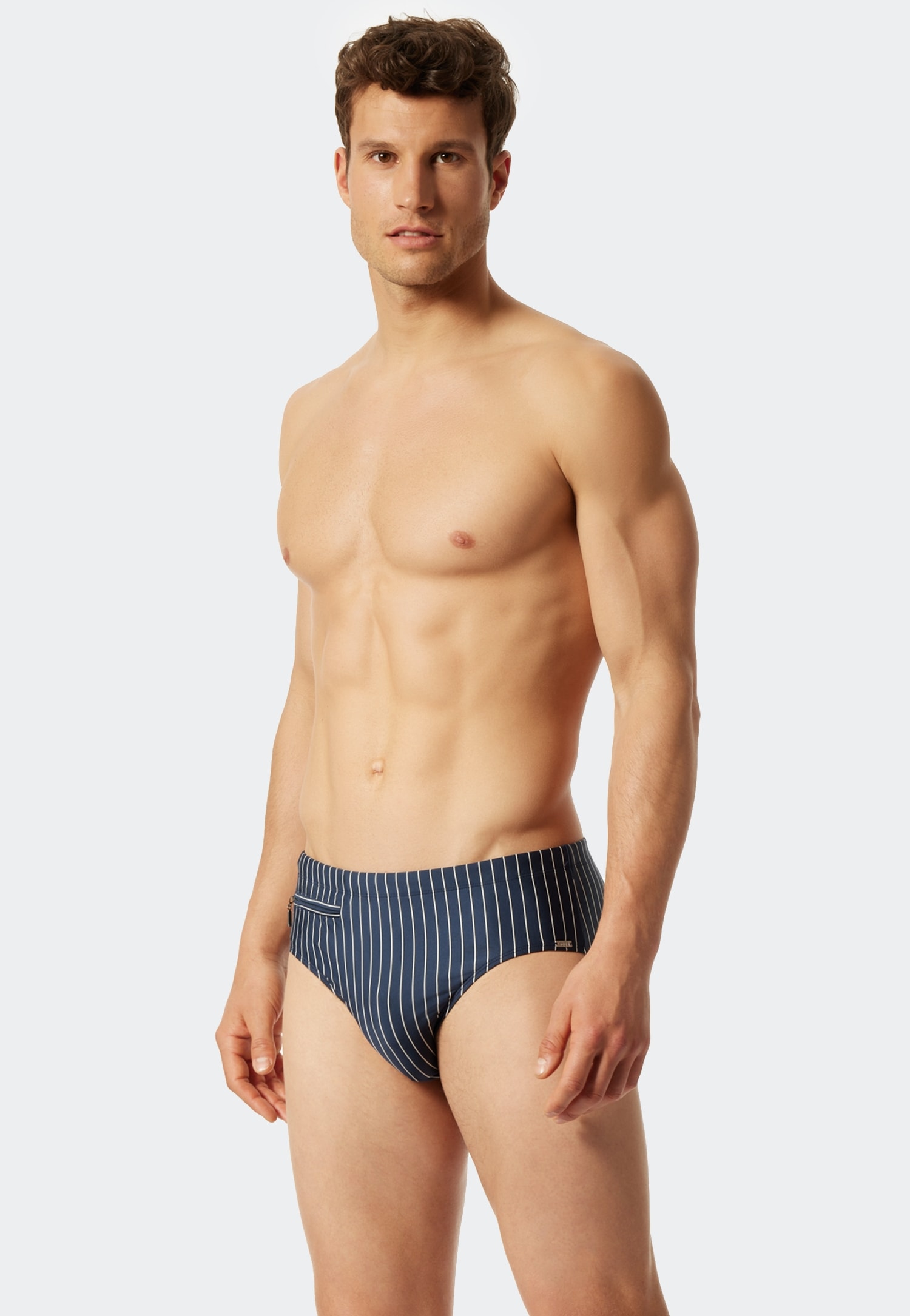 Schiesser Badeslip »"Nautical Casual"«, mit weissen Streifen