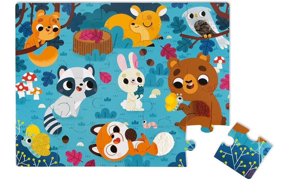 Janod Puzzle »Die Tiere im Wald«
