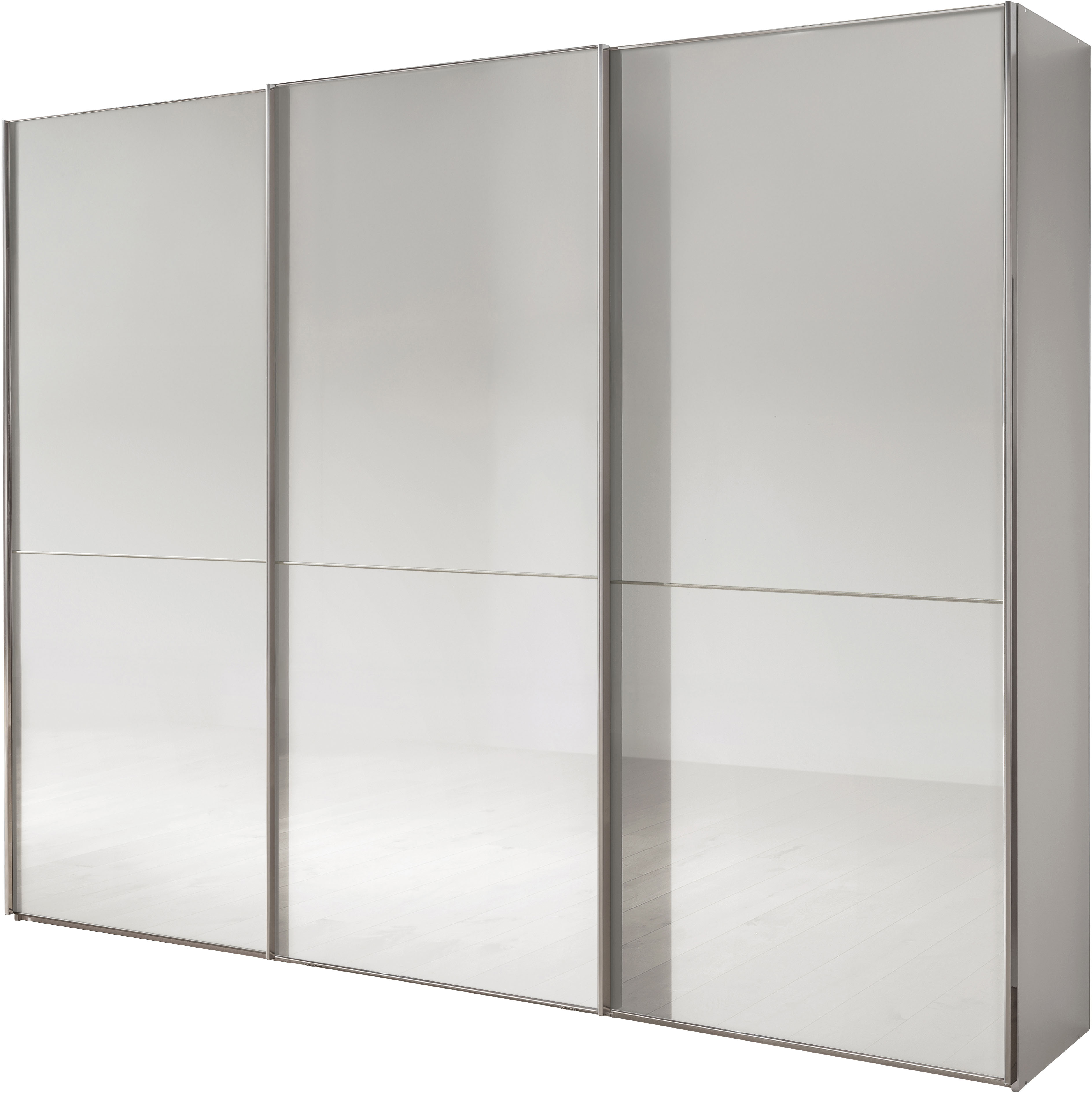 WIEMANN Schwebetürenschrank "Phoenix, Made in Germany, modernes Design, Highlight, Blickfang" Viele Farbkombinationen, in 4 Breiten und in 2 Höhen erhältlich, maximaler Staurraum, inkl.Einlegeböden, Wäscheböden u. Dämpfer