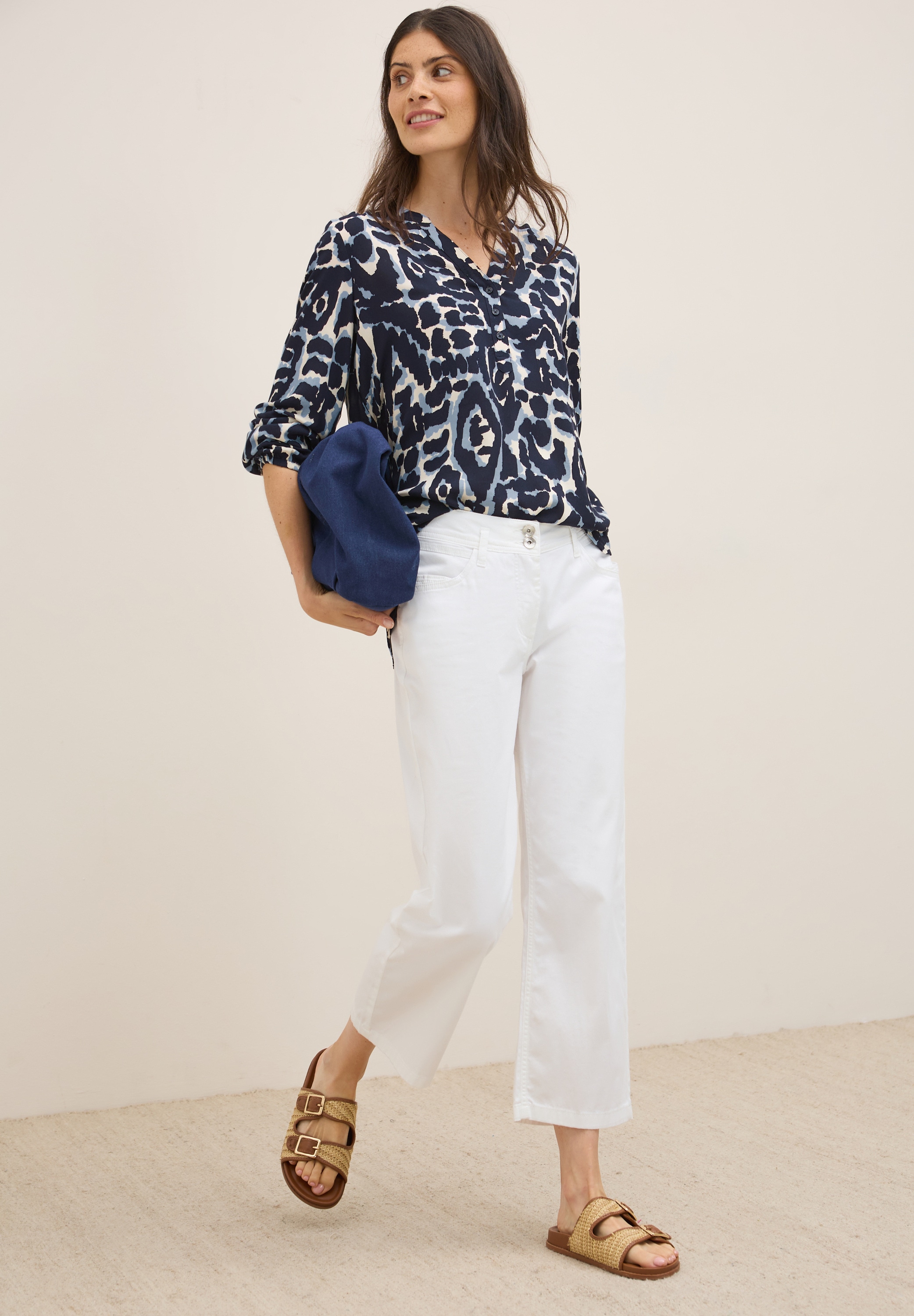 Cecil Langarmbluse, mit All-Over Print