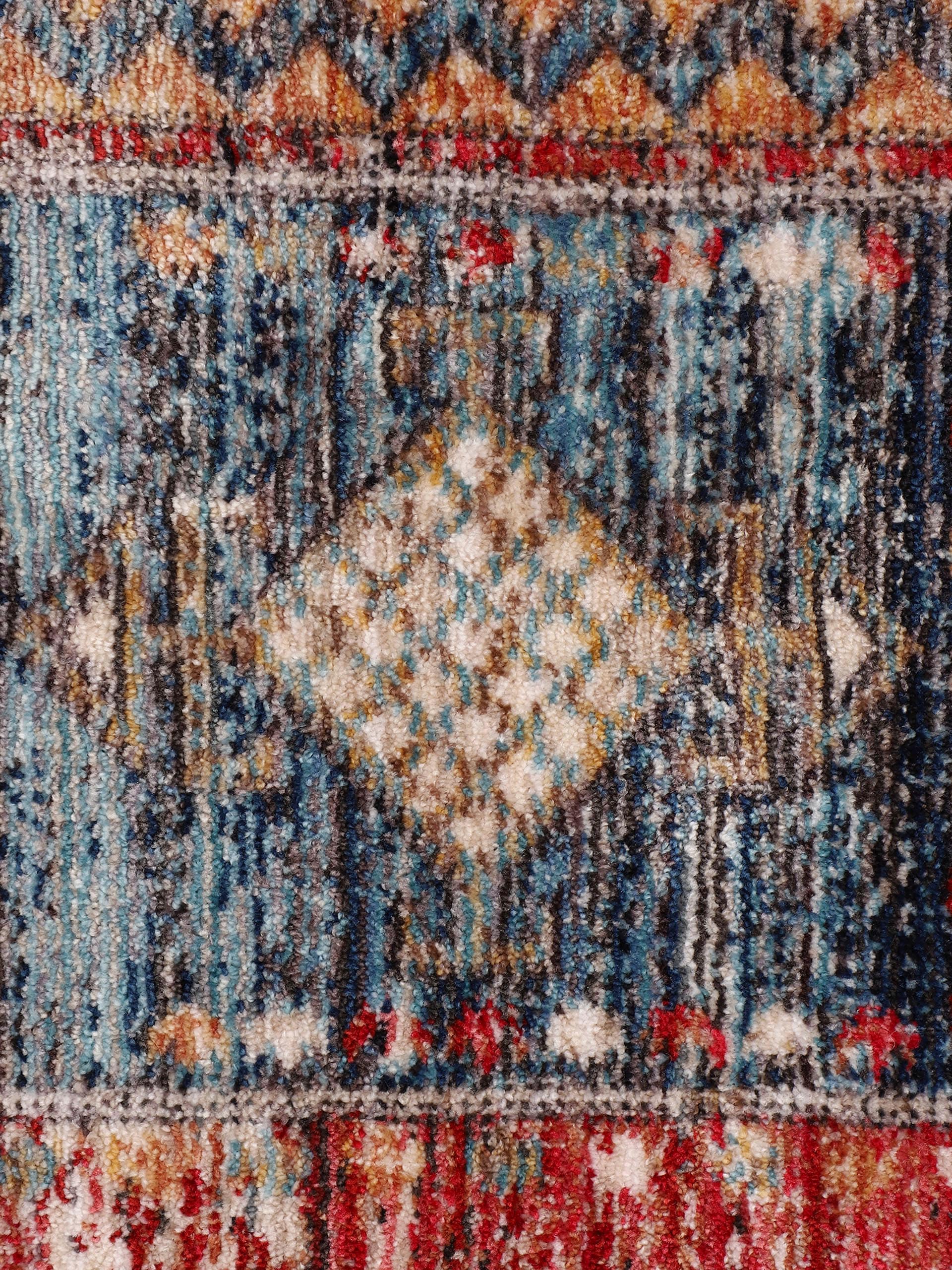 carpetfine Teppich »Phoenix«, rechteckig, 6 mm Höhe, Vintage Orient Look, mit Fransen, Wohnzimmer