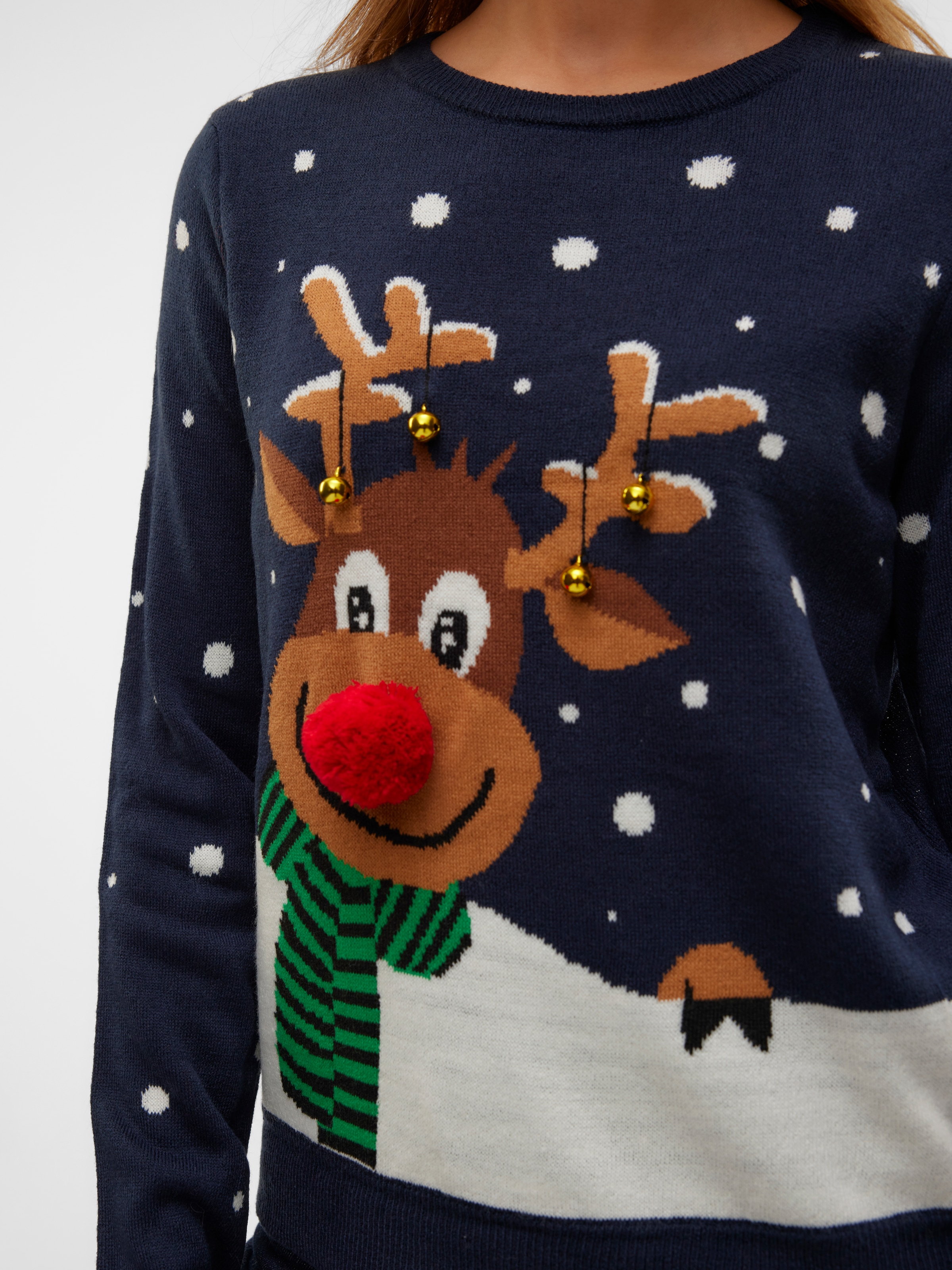 Vero Moda Weihnachtspullover »VMSNOWY DEER LS O-NECK XMAS«