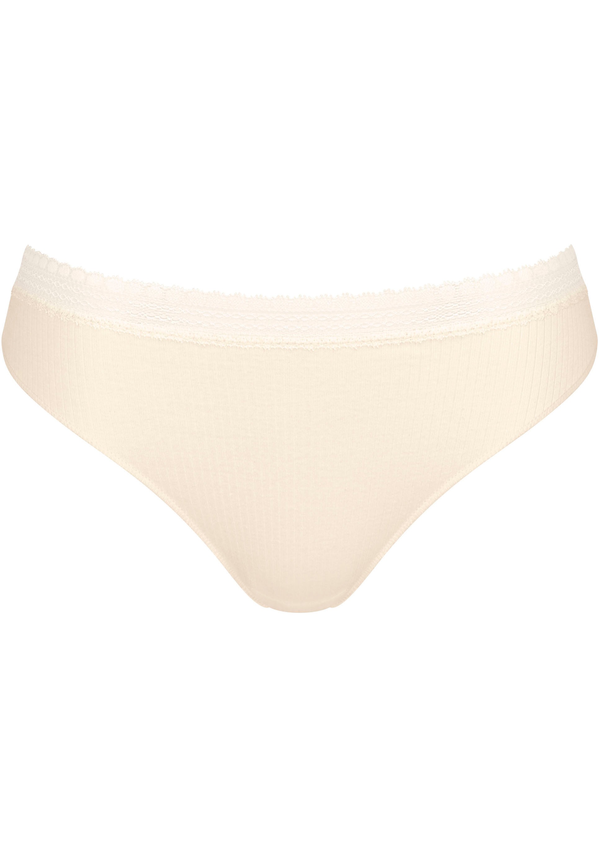sloggi Slip »GO Ribbed R Tai C2P«, (2er Pack), weiche Rippware mit Spitzenbesatz