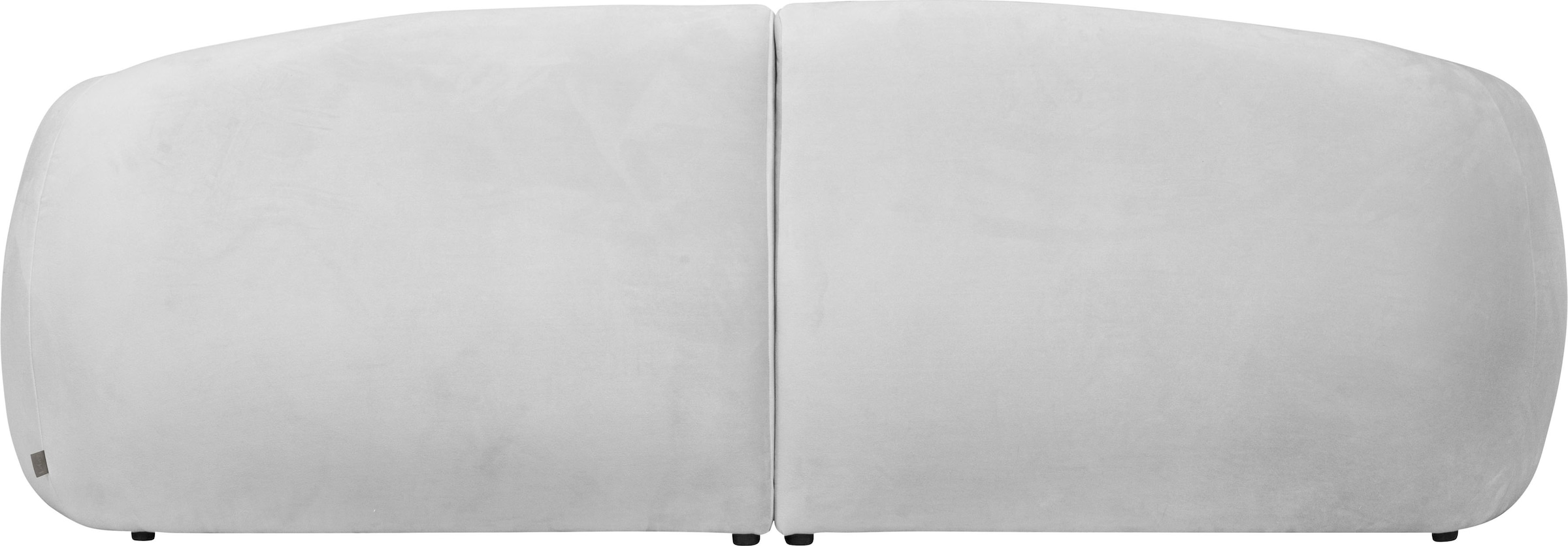 LeGer Home by Lena Gercke Big-Sofa »Designersofa, organische Form, Masse B/T/H: 240/64/81 cm«, mit Wellenunterfederung, auch in Bouclé, passend zur Serie