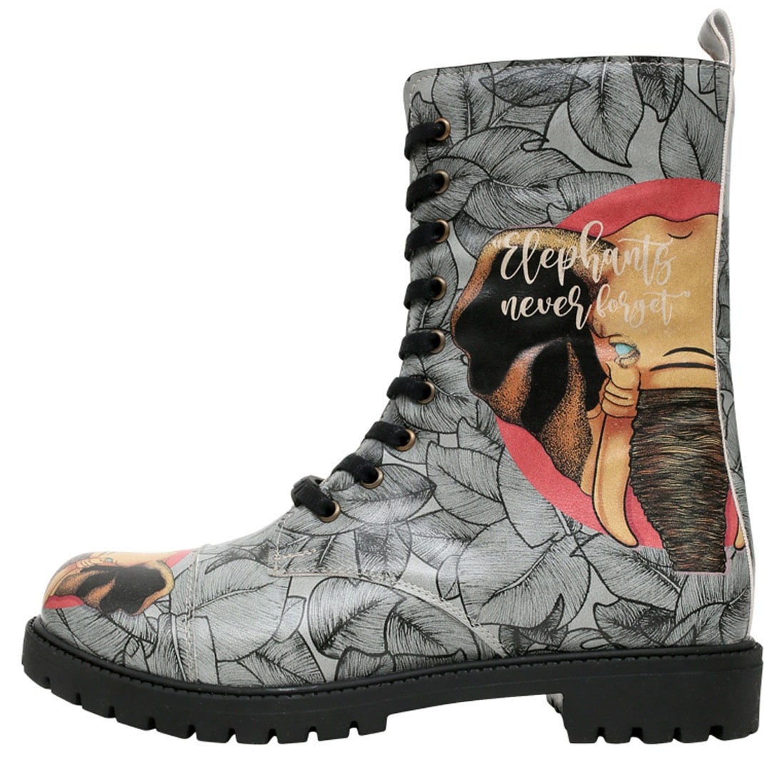 DOGO Schnürstiefelette »Elephants Never Forget«