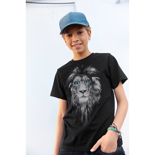 ✵ KIDSWORLD T-Shirt »LION WITH BLUE EYES« online bestellen | Jelmoli-Versand