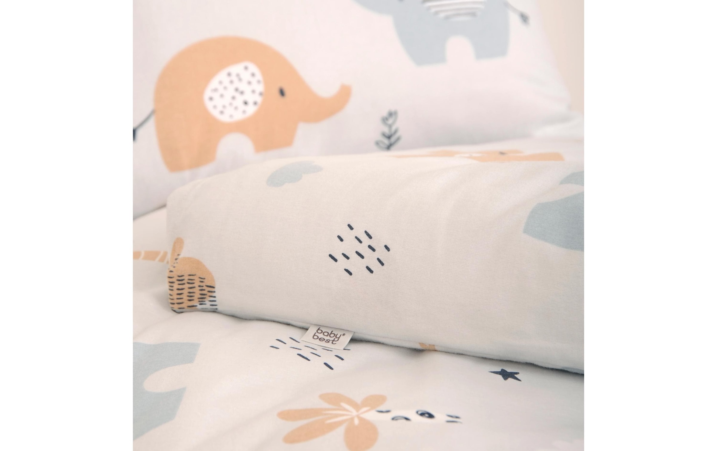 Herding Kinderbettwäsche »Elephants, 100 x 135 cm + 40 x 60 cm«