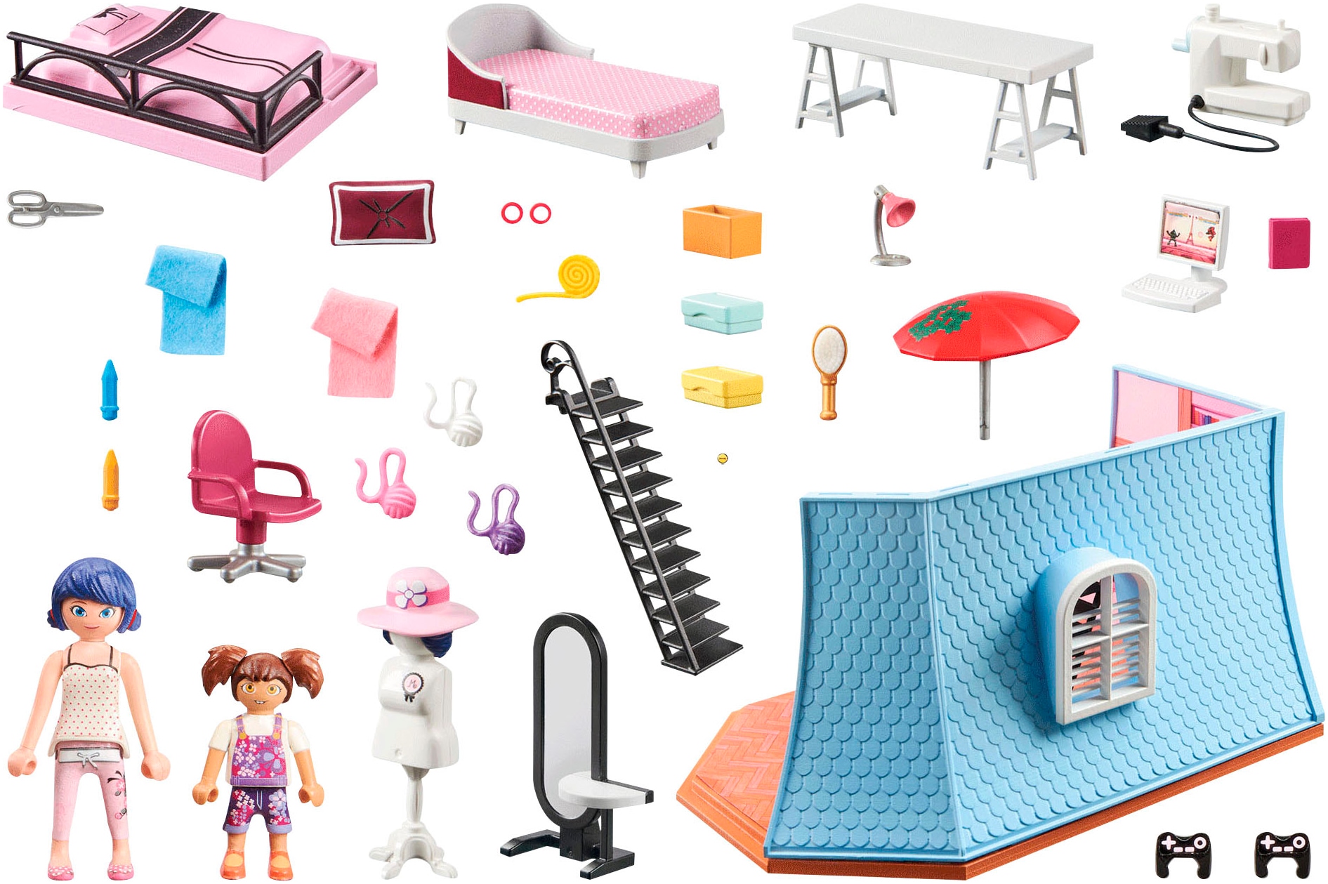 Playmobil® Konstruktions-Spielset »Miraculous: Marinettes Loft (71334), Miraculous«, (73 St.), Made in Europe
