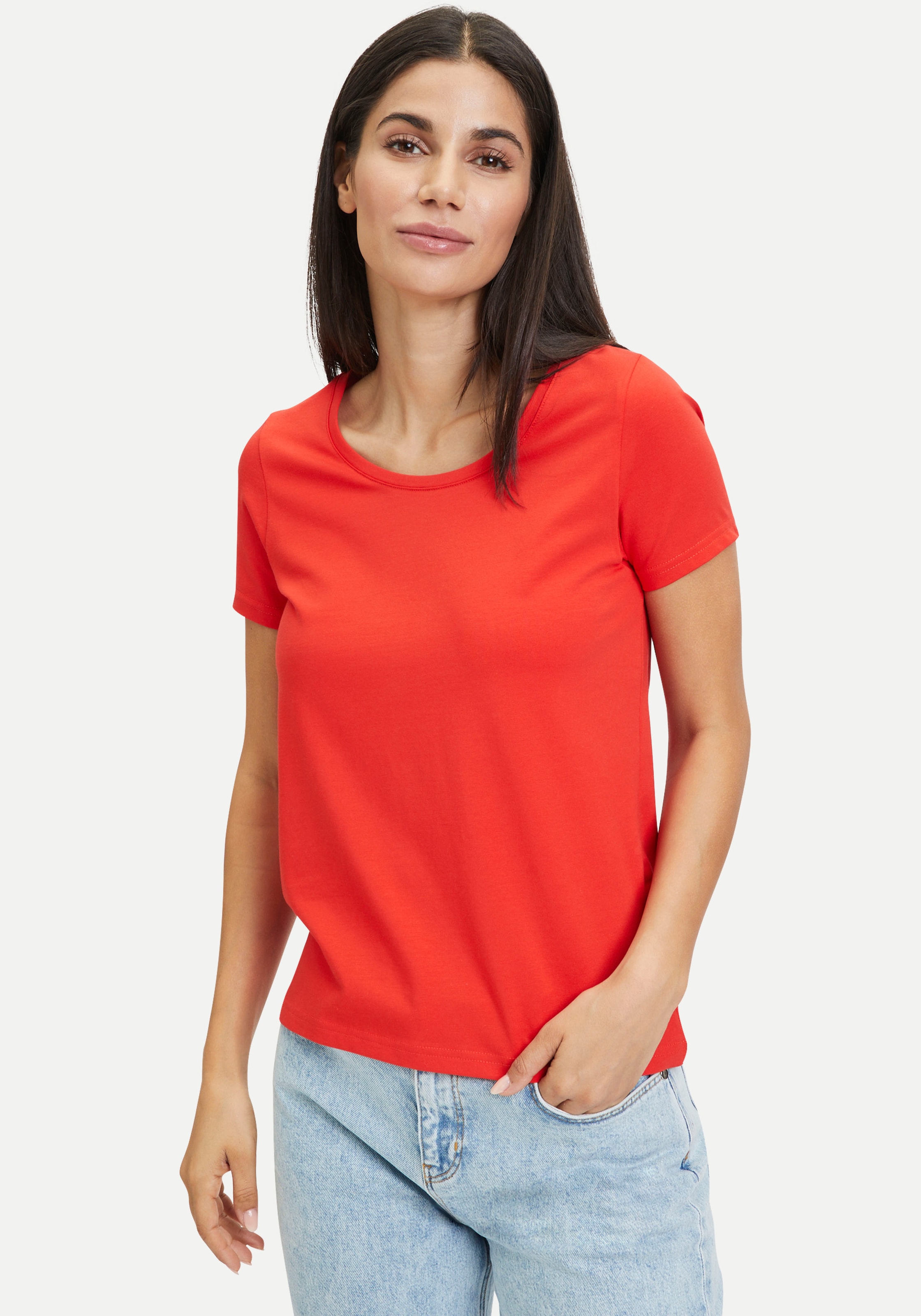 NEUE online - bei Rundhalsausschnitt Schweiz KOLLEKTION T-Shirt, mit kaufen Tamaris Jelmoli-Versand