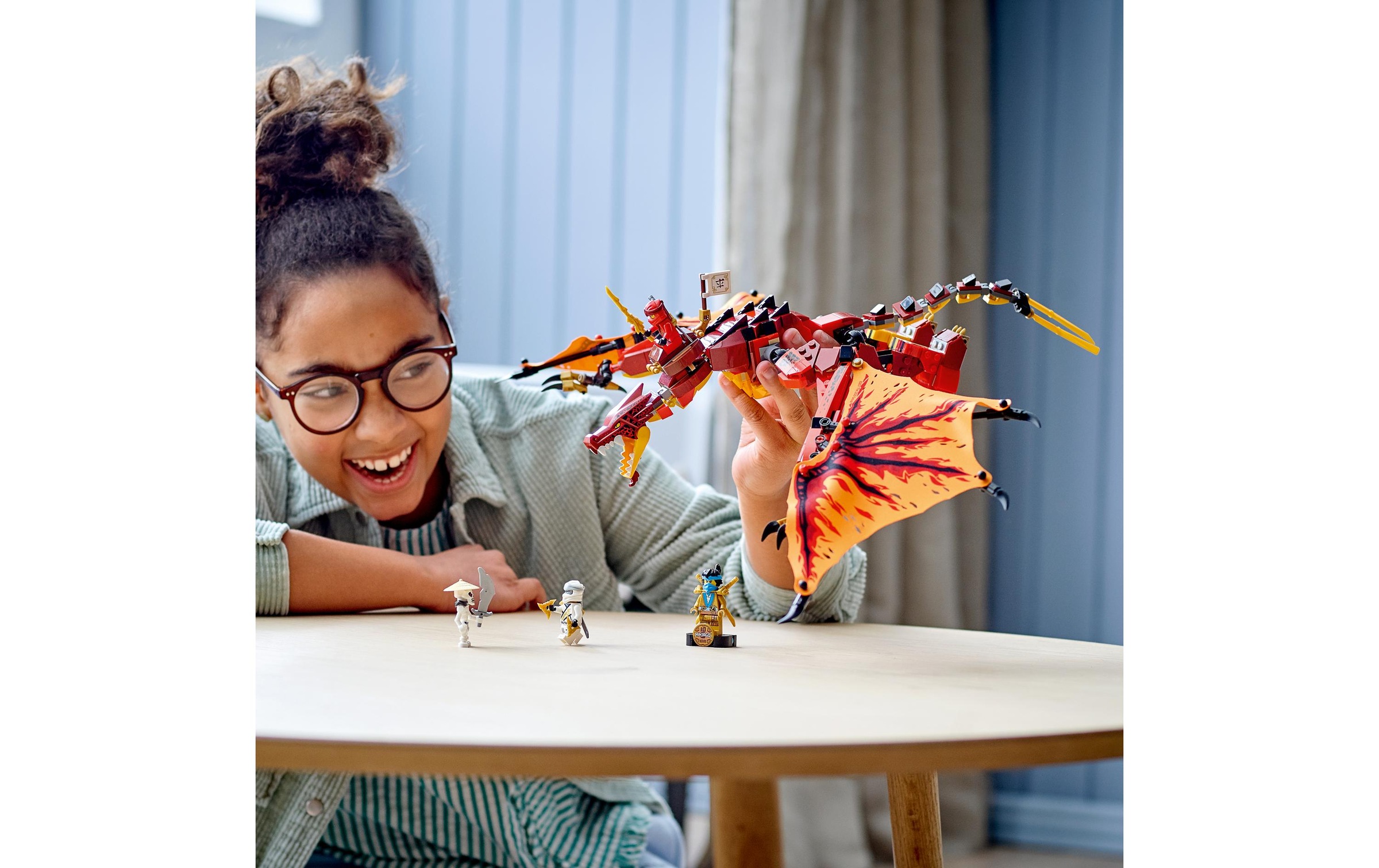 LEGO® Konstruktionsspielsteine »Kais Feuerdrache 7175«