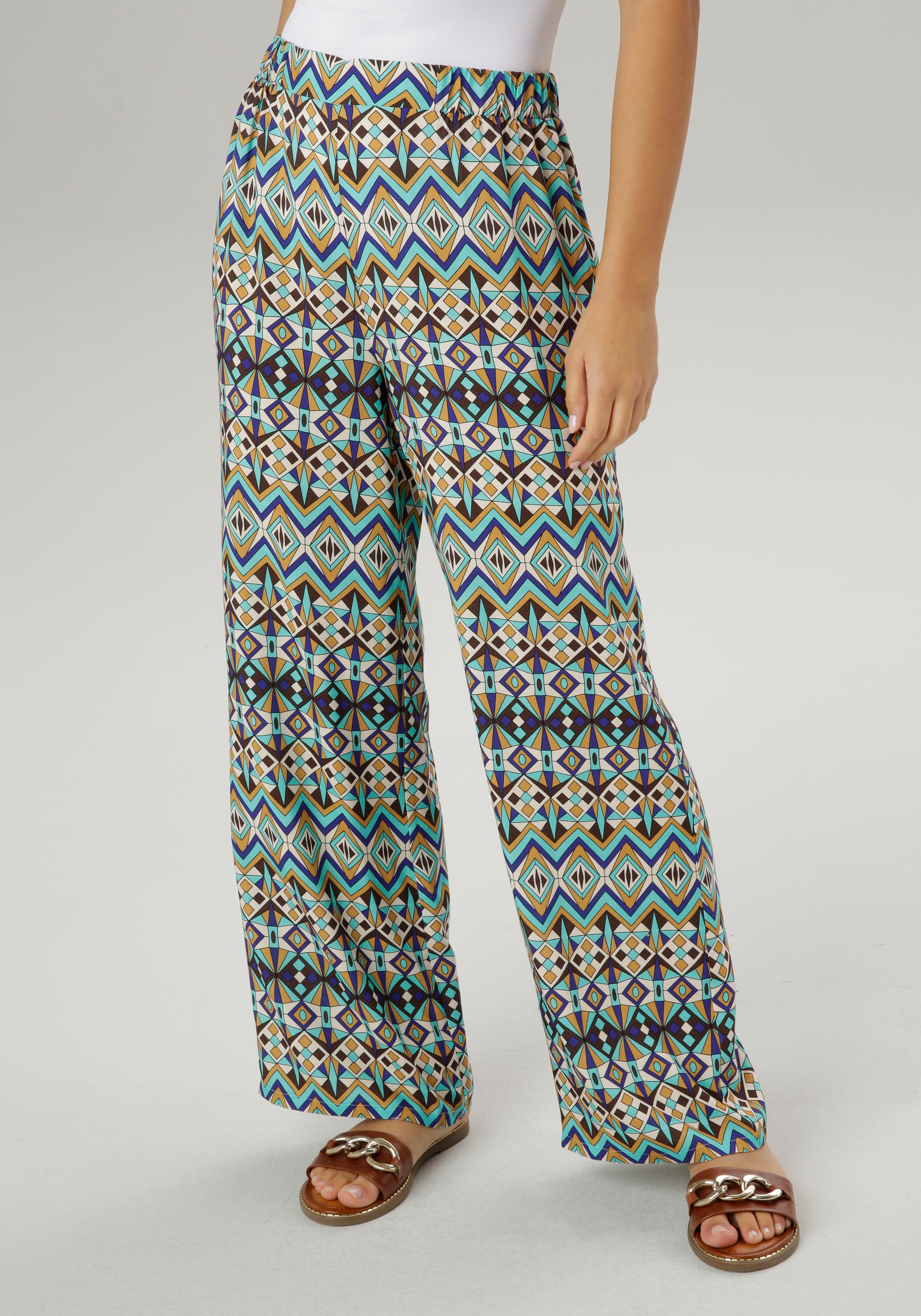 Aniston SELECTED Palazzohose, mit Allover-Muster - NEUE KOLLEKTION kaufen