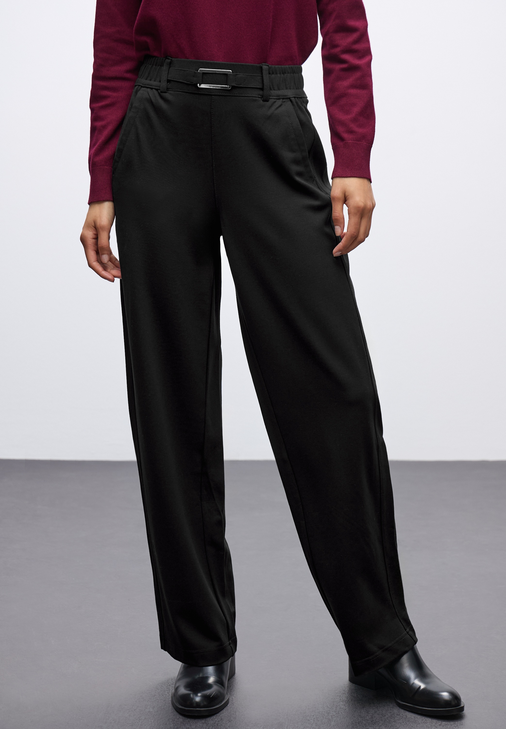 STREET ONE Stoffhose mit Gallonstreifen