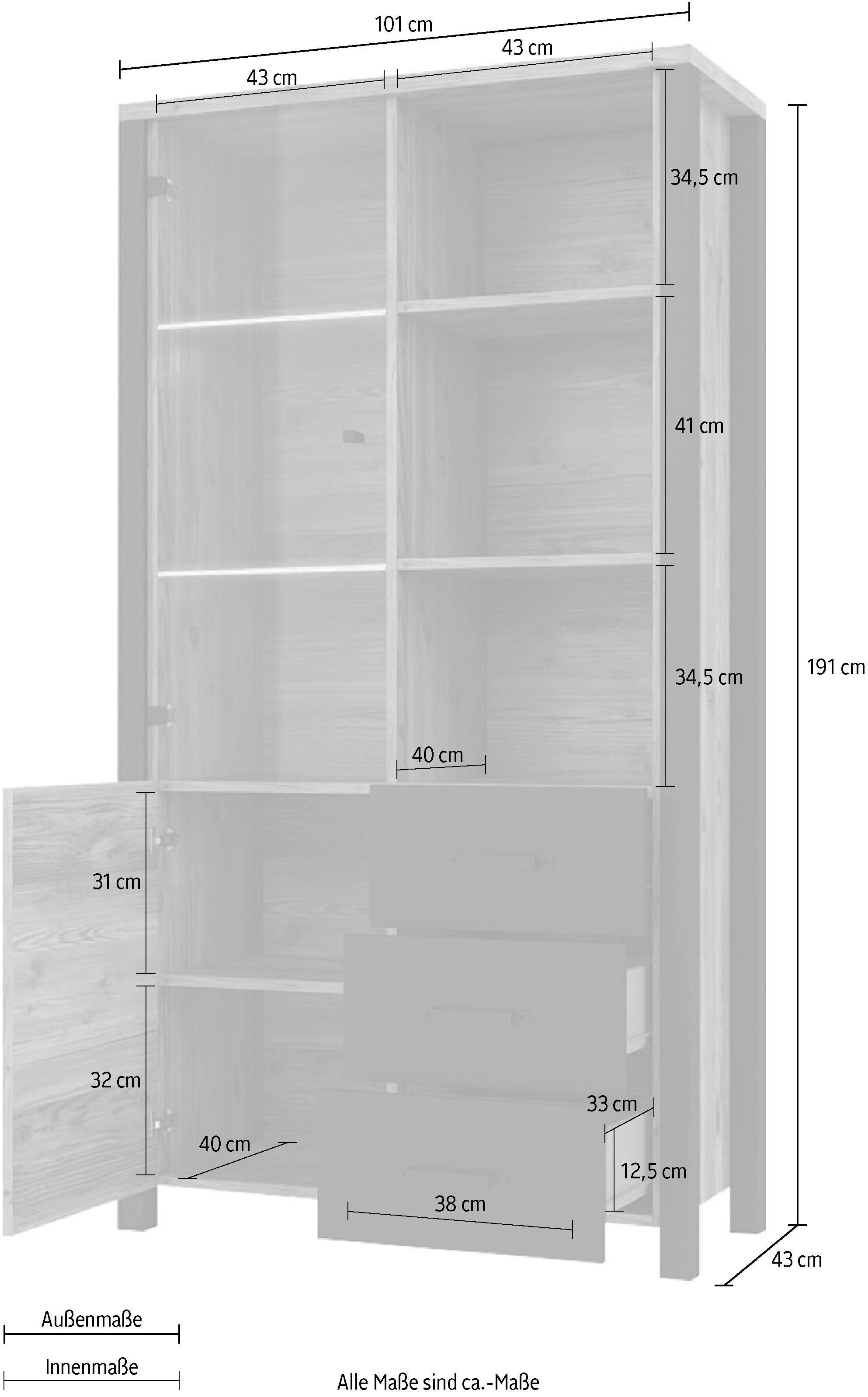 Home affaire Vitrine »Olin«