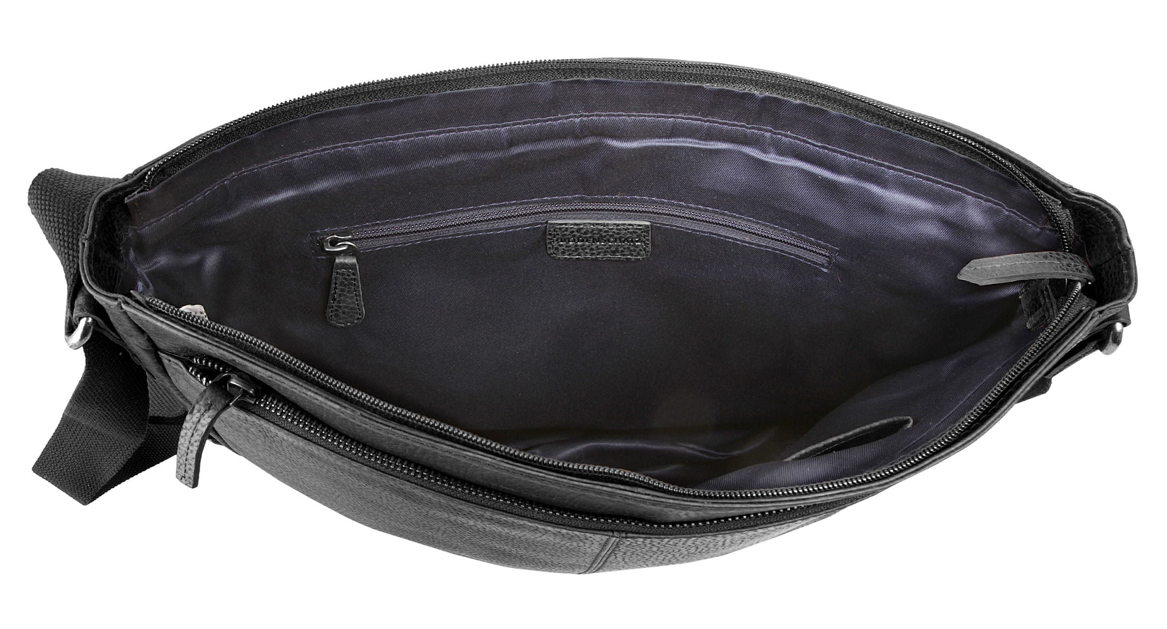 BODENSCHATZ Messenger Bag, echt Leder