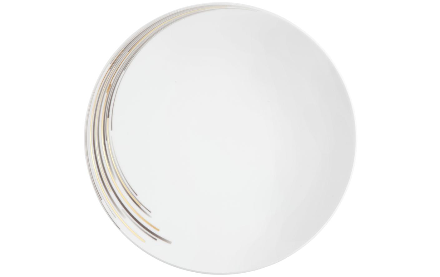 Seltmann Weiden Speiseteller »Boston Ø 28 cm 6 Stück, Weiss-Goldfarben«, (6 St.)