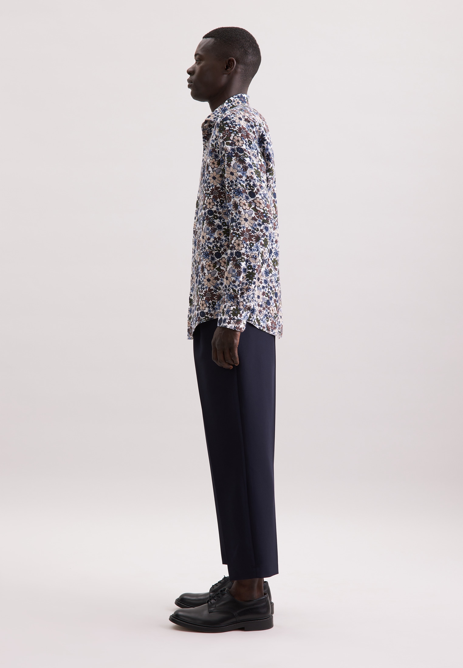 seidensticker Businesshemd »Slim«, Slim 1/1 Kentkragen Floral