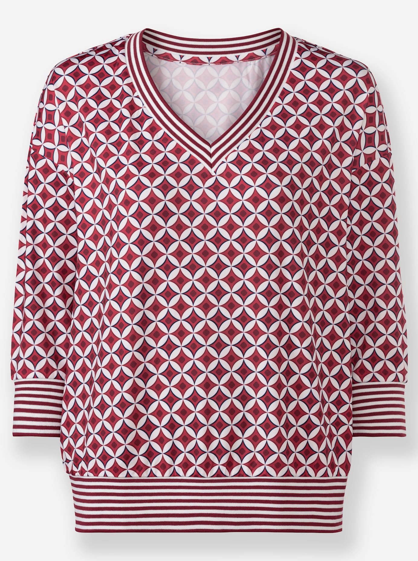 heine 3/4-Arm-Shirt »Druck-Shirt«, (1 tlg.)