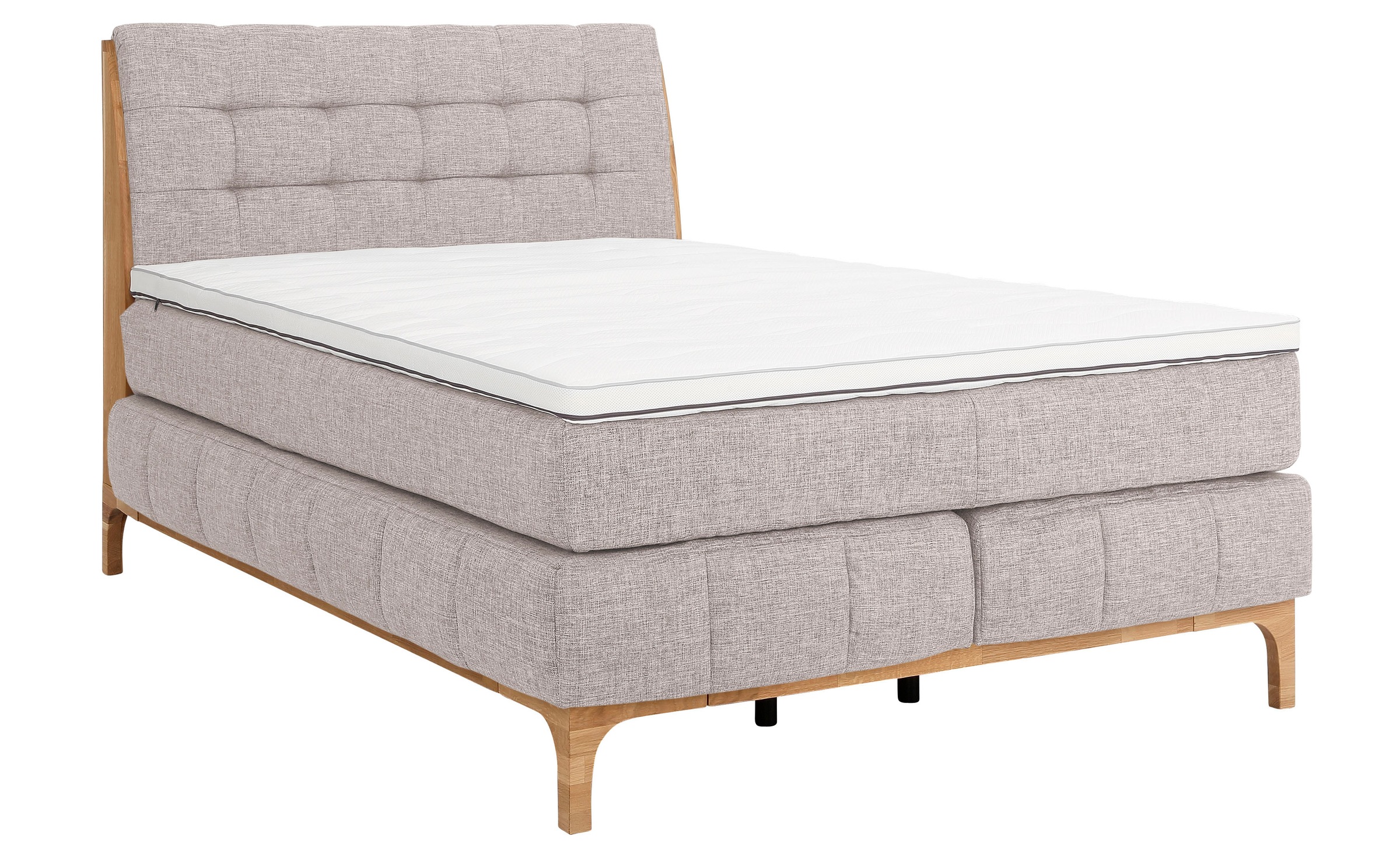 GOODproduct Boxspringbett »Jelle«, (5 St.), zertifizierte, recycelte Bezugsstoffe, verschiedene Ausführungen
