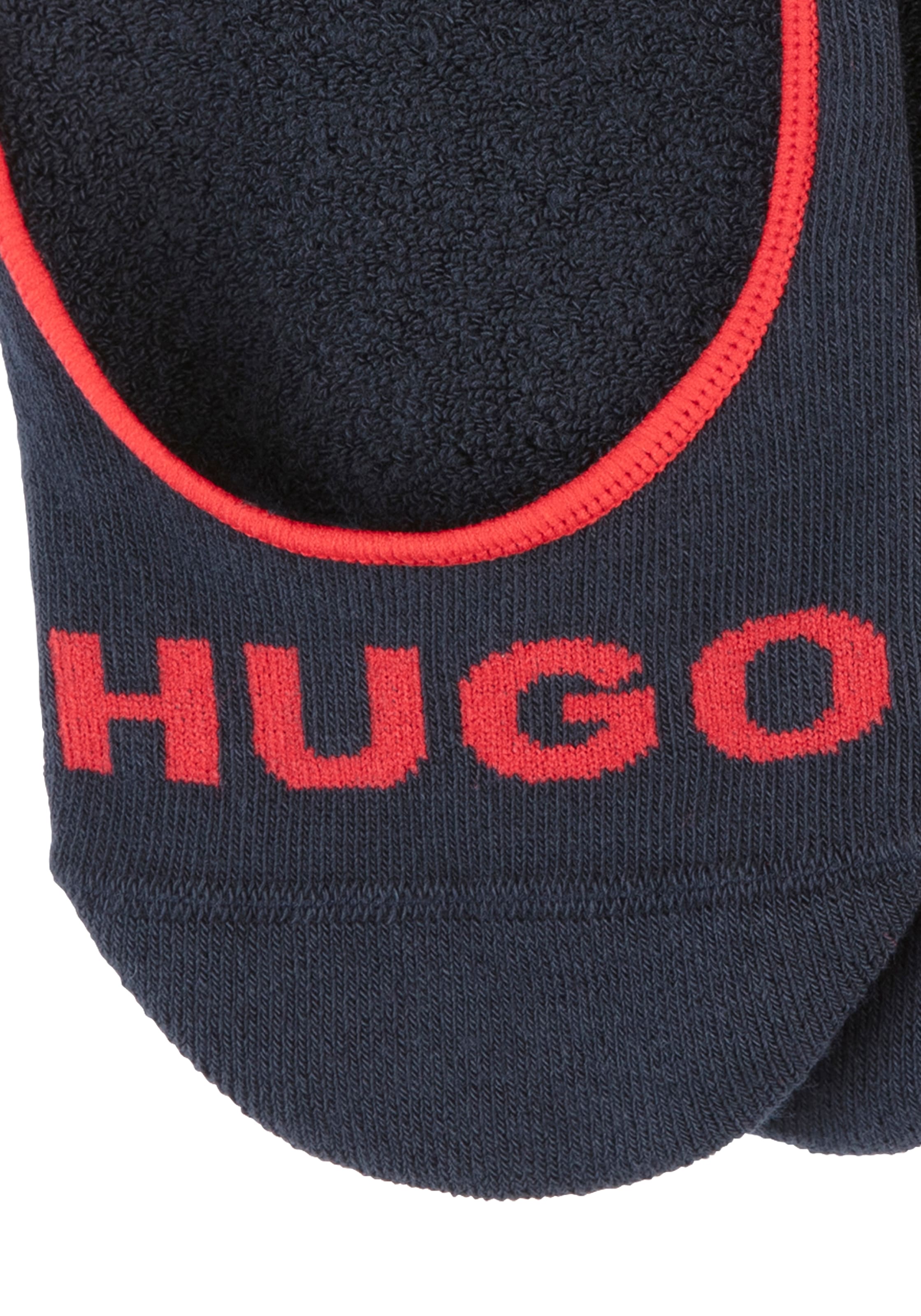HUGO Underwear Füsslinge »3P SL PLUSH LOGO CC«, (Packung, 3 Paar, 3er), mit kontrastfarbenem HUGO-Schriftzug