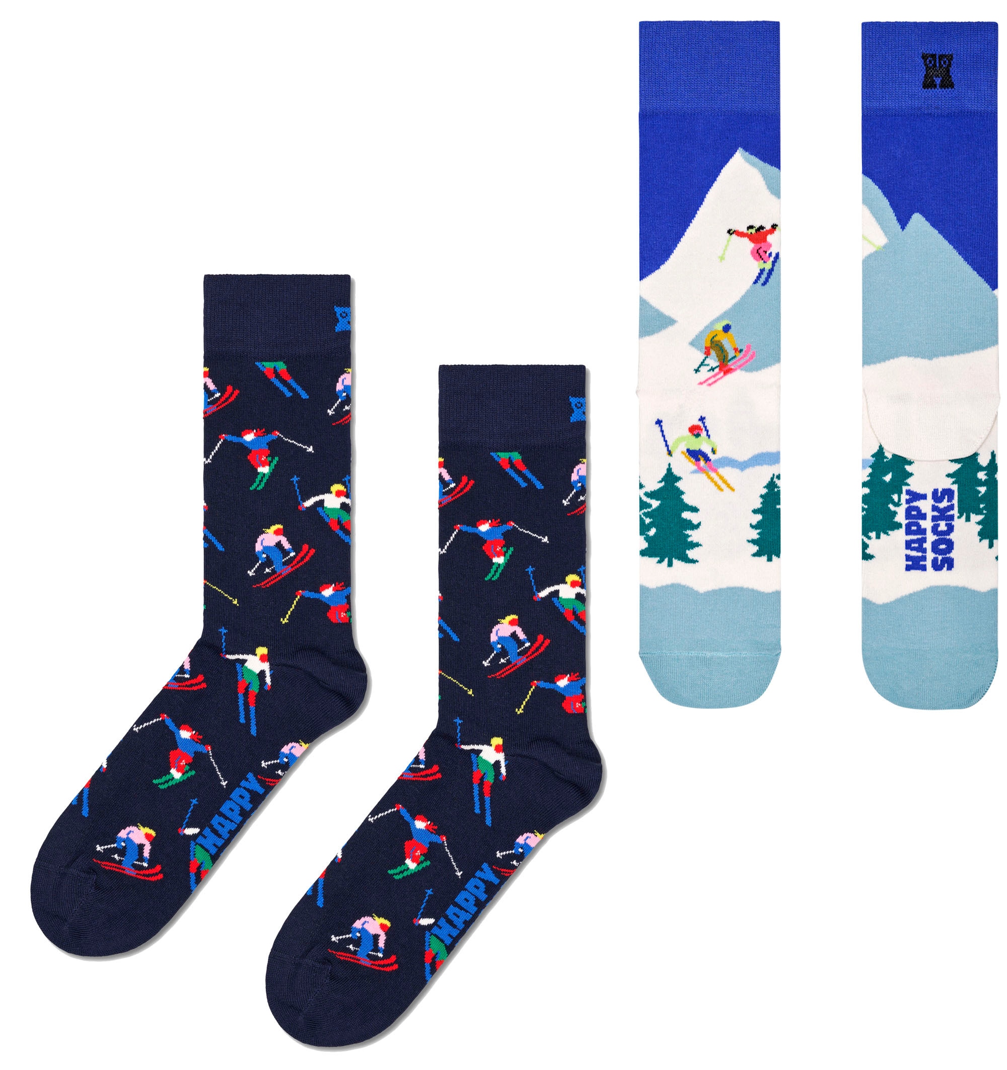 online Schweiz Socks Jelmoli-Versand (2 bestellen Skiing Socks Socken, Happy bei Paar),