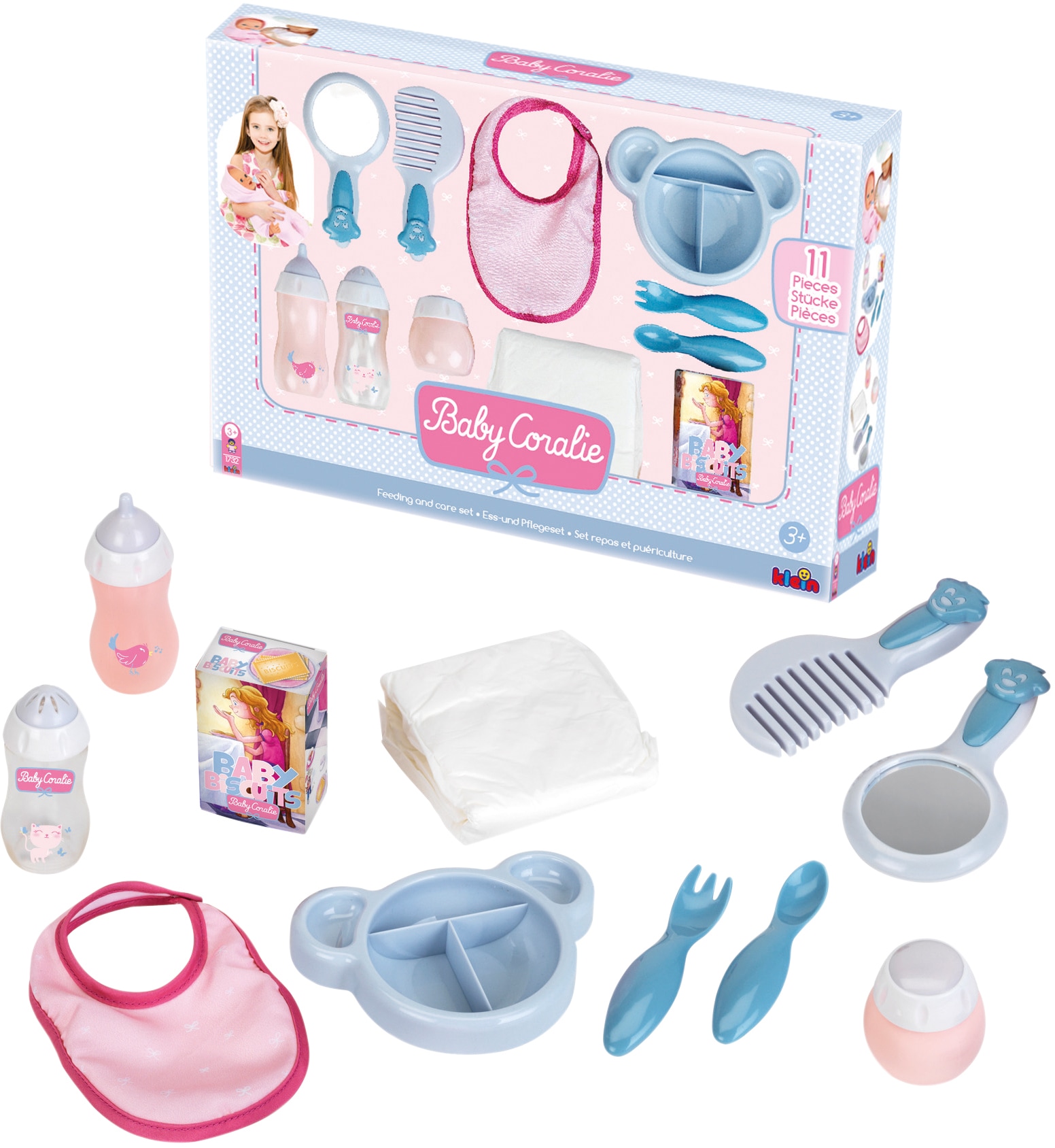 Klein Puppen Accessoires-Set »Baby Coralie, Ess- und Pflegeset«