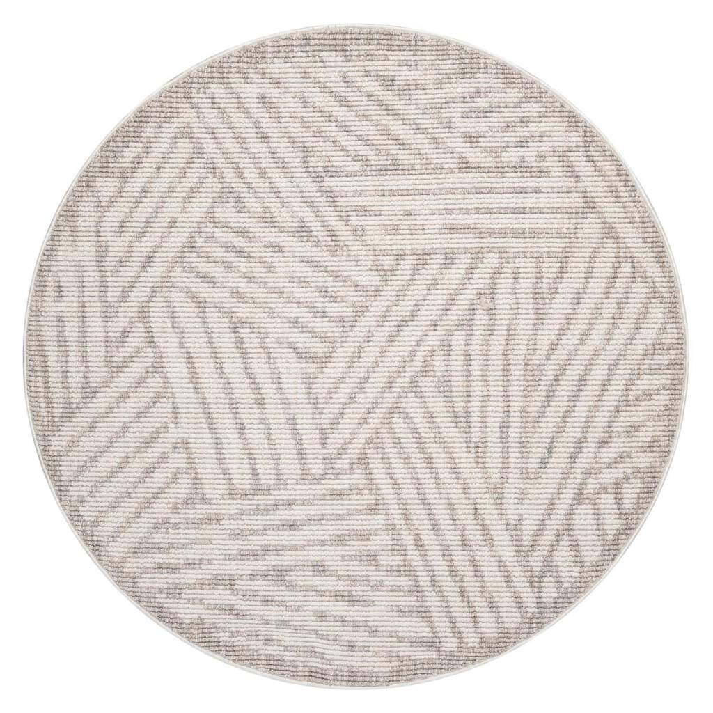 Carpet City Teppich »CLASICO 9161«, rund, 11 mm Höhe, Kurzflor, Hochtief-Muster, Boho, Wohnzimmer
