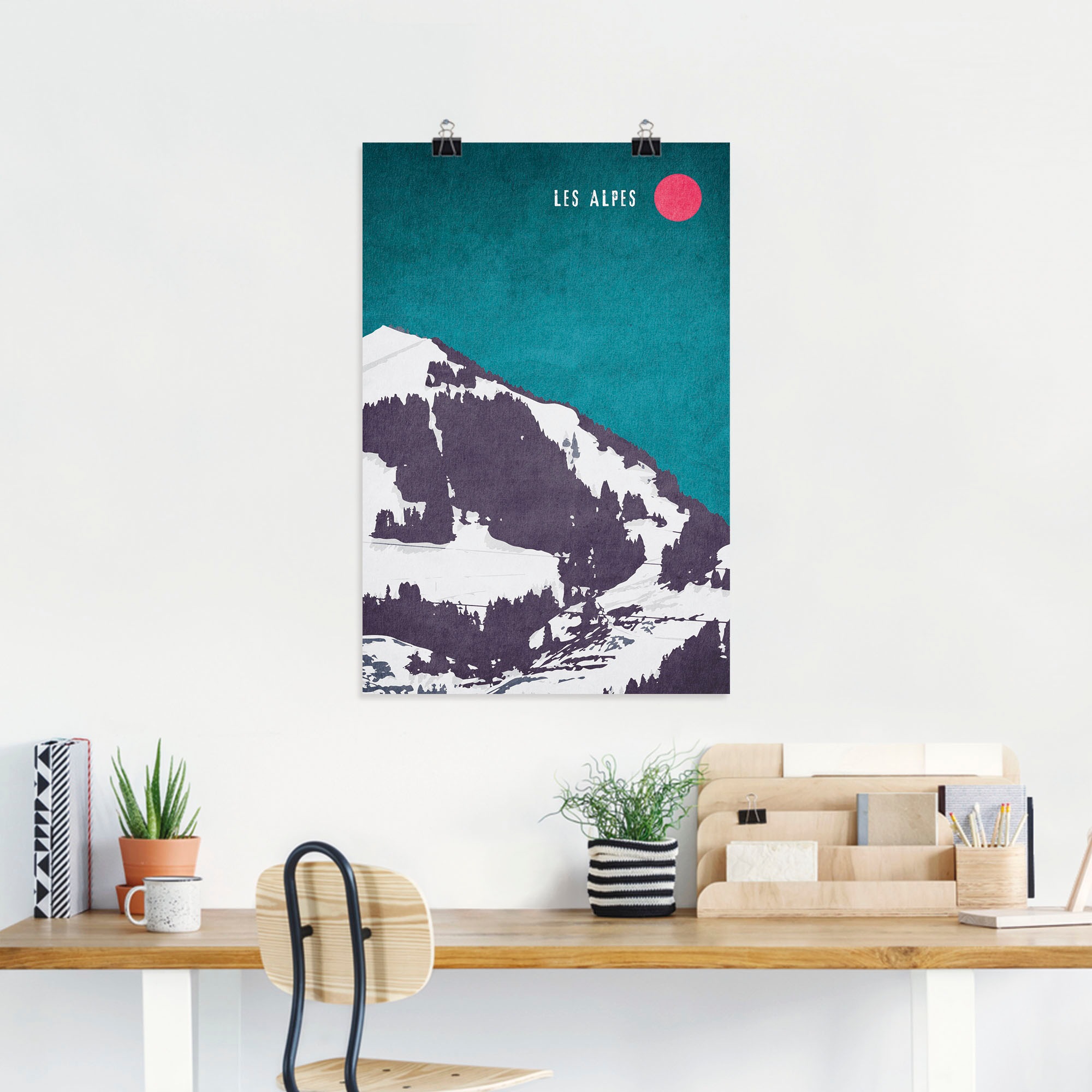 Artland Wandbild »Die Alpen«, Berge & Alpenbilder, (1 St.), als Alubild, Leinwandbild, Wandaufkleber oder Poster in versch. Grössen