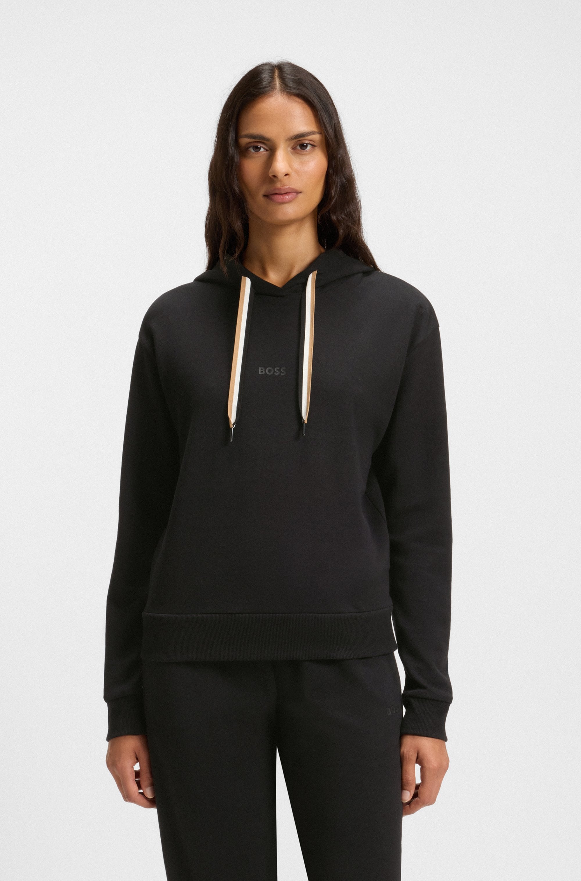 BOSS Hoodie »CP Stripe Hoodie«, mit kontrastfarbener Kordel