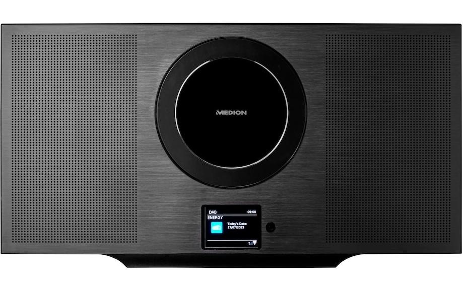 Medion® Stereoanlage »P66348 Schwarz«, (Bluetooth Digitalradio (DAB+)-Internetradio-FM-Tuner)