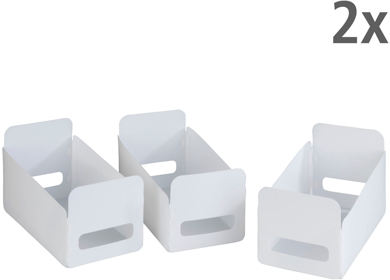 WENKO Organizer »Universal« Aufbewahrungsboxen für Küche und Haushalt, faltbar, Kunststoff