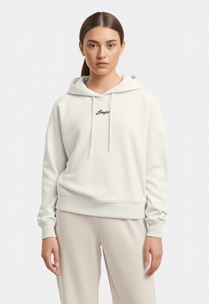 BOSS ORANGE Hoodie »Ehoody Premium Damenmode«, mit gesticktem Logo