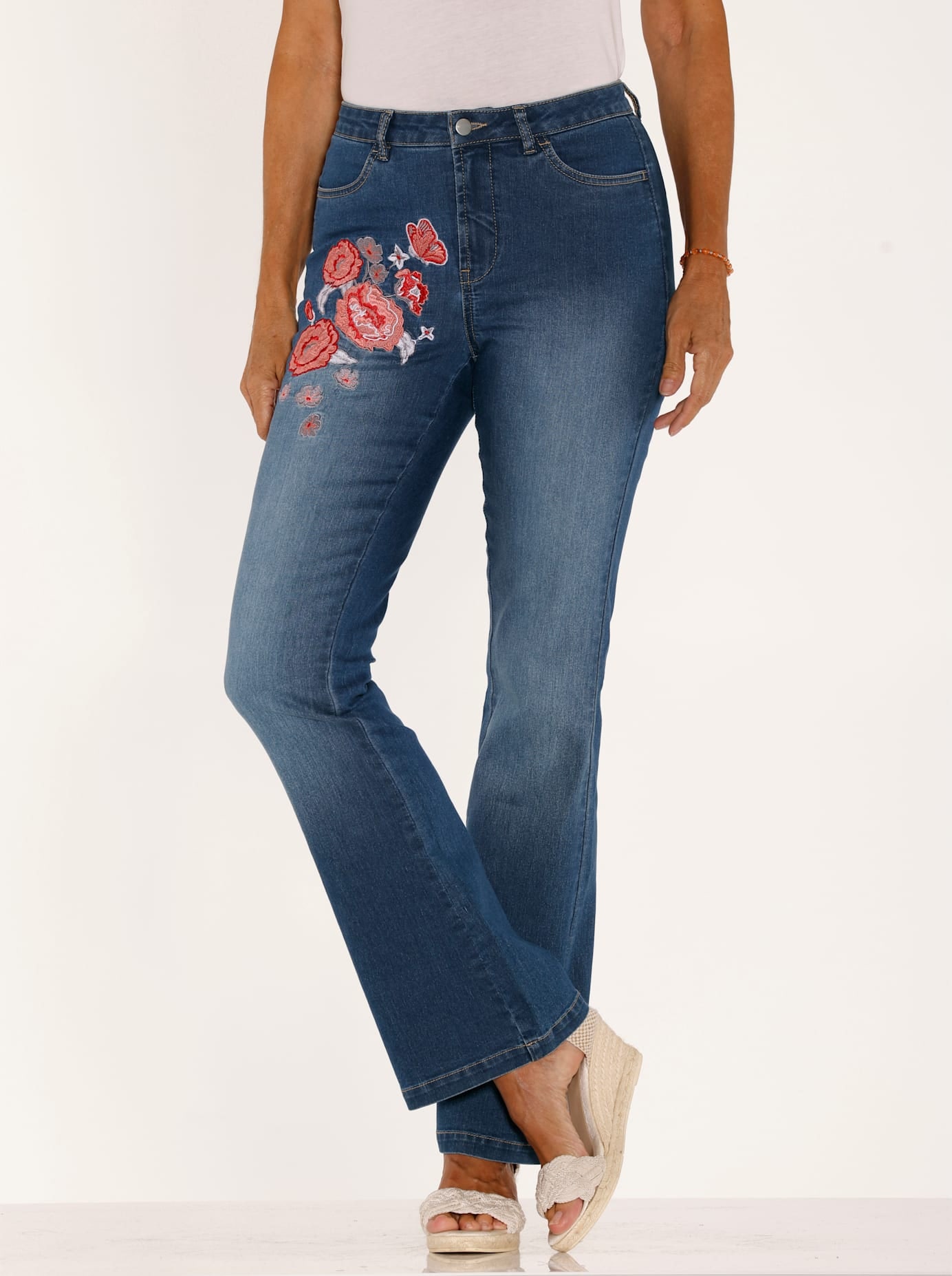 Bootcut-Jeans, (1 tlg.)