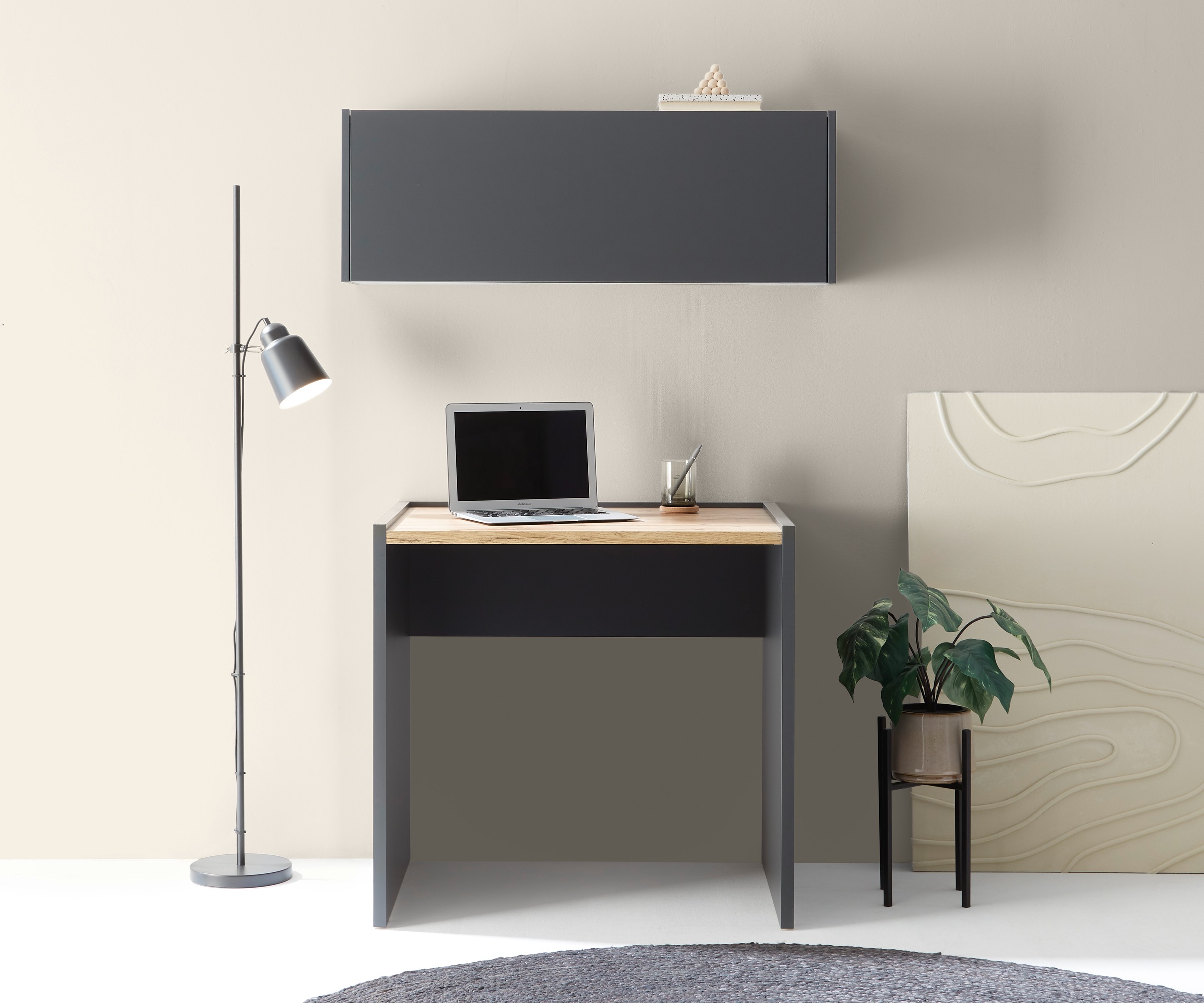 INOSIGN Schreibtisch »CiTY/GiRON«, moderner Computertisch, wohnliches Home Office, Breite 80 oder 143 cm