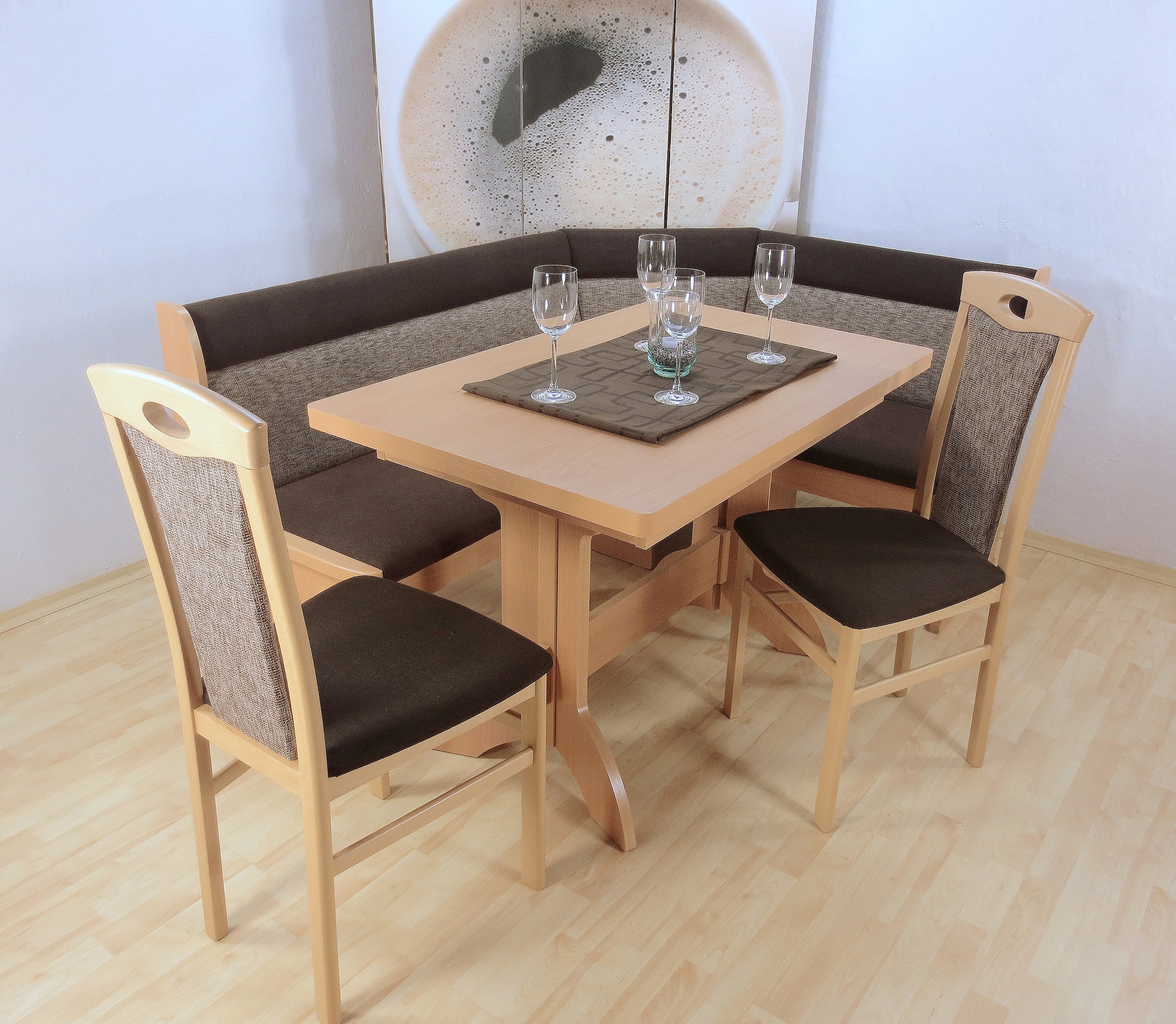 Home affaire Eckbankgruppe »Madrid«, (Set, 4 tlg.), Schenkel wechselbar