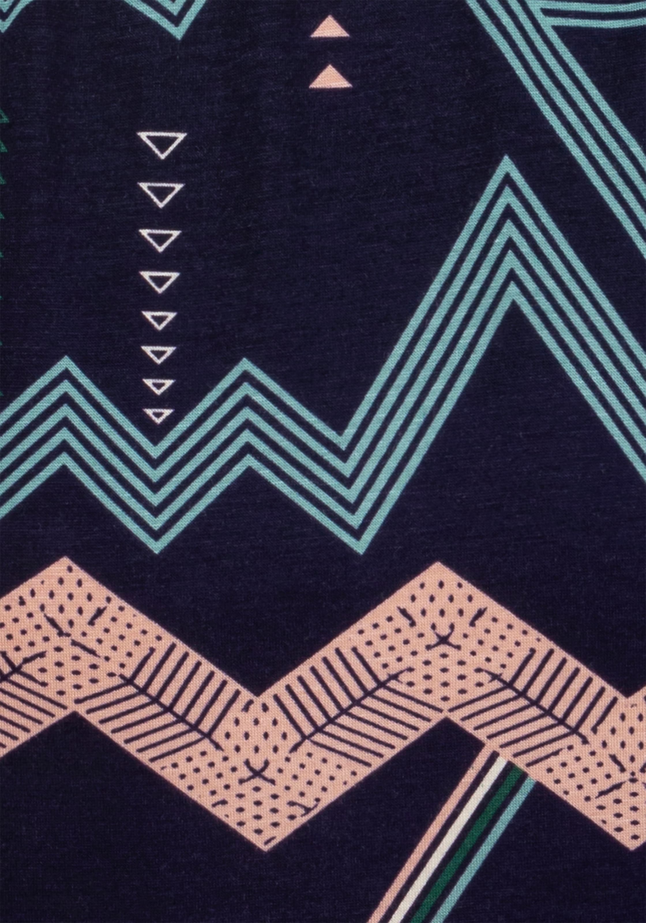 LASCANA Sleepshirt, mit grafischem Zick-Zack bei Muster Jelmoli-Versand online shoppen Schweiz