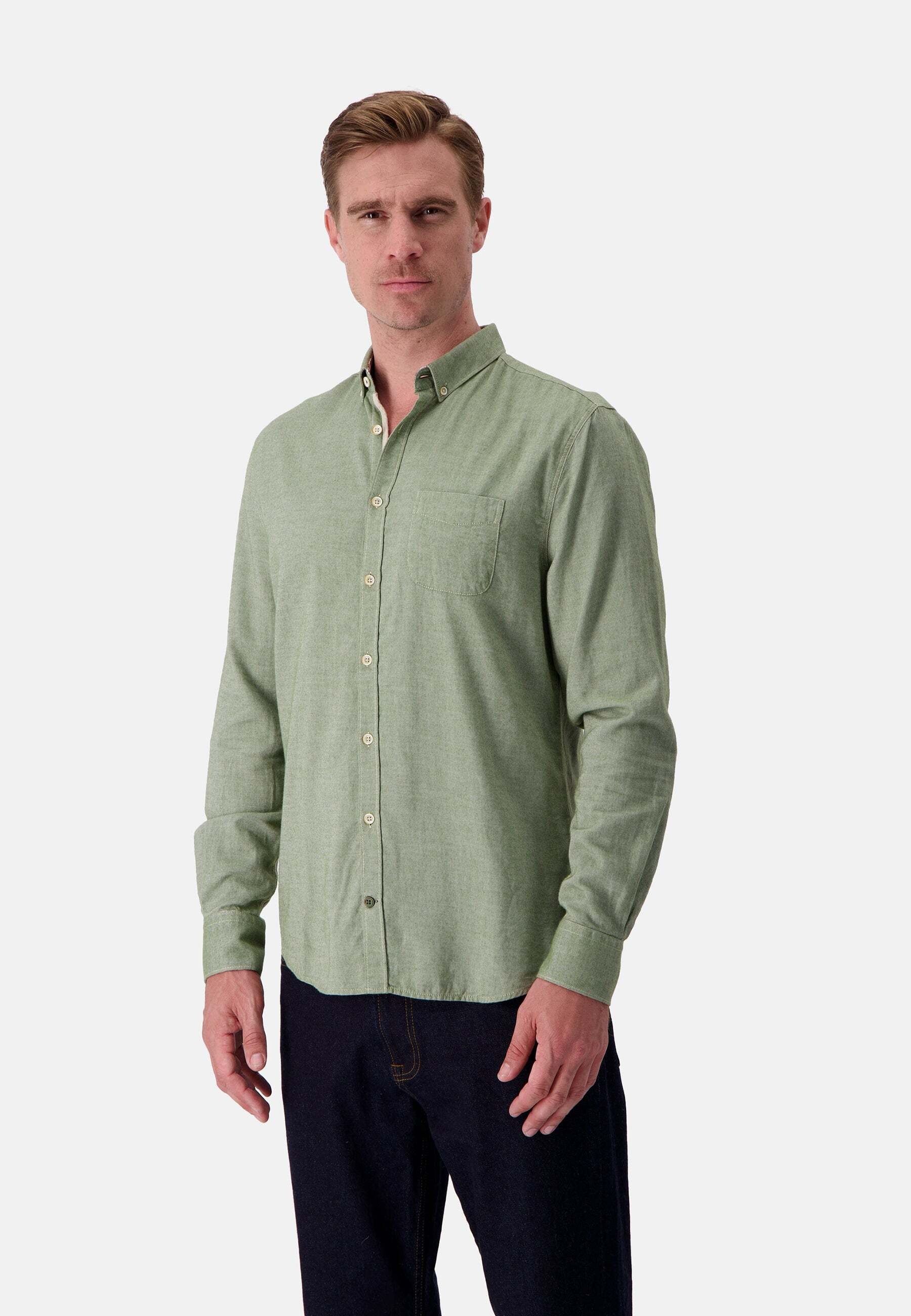 colours & sons Langarmhemd »colours & sons Langarmhemd Shirt Brushed Twill«