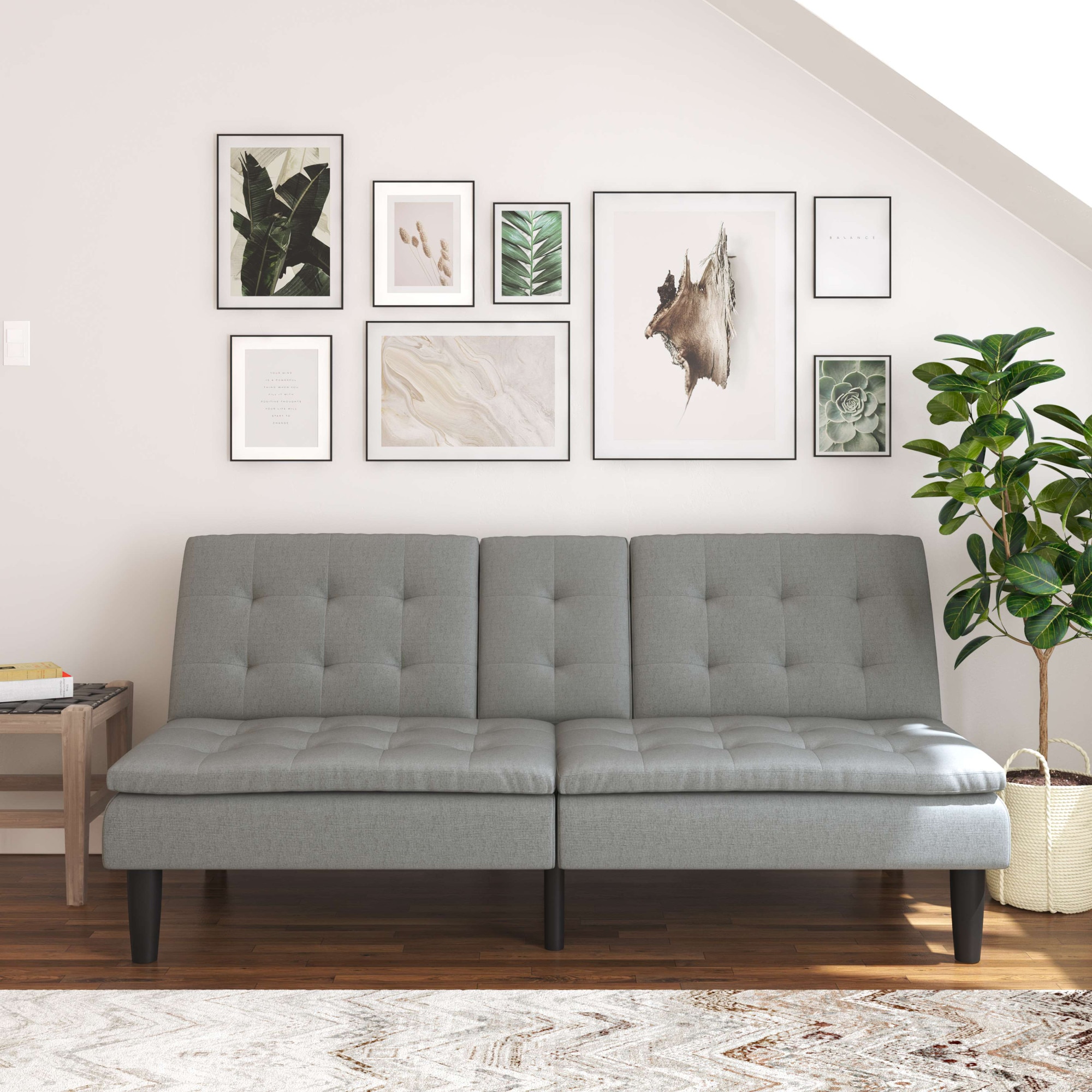 Dorel Home Schlafsofa »MAINE, Kinosofa mit Relax- und Bettfunktion, 2 Getränkehalter,«, Liegefläche 190 x 110 cm, Webstoff und Kunstleder