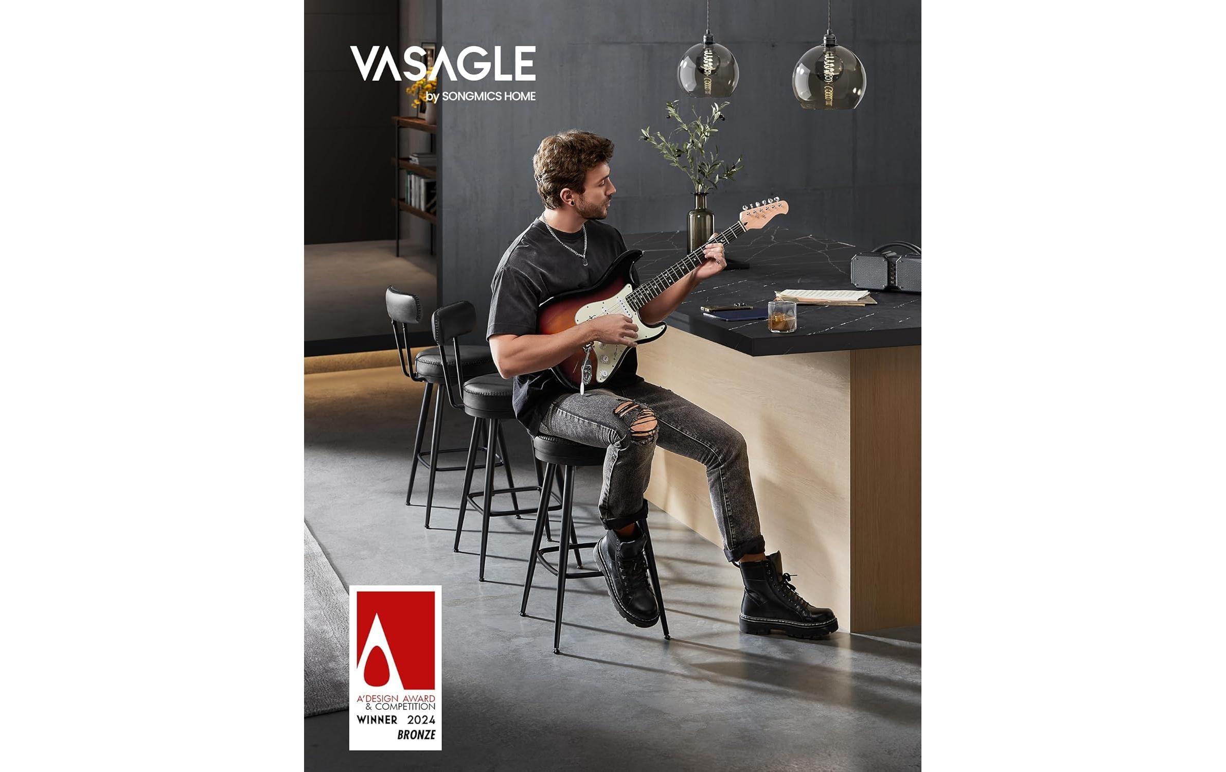VASAGLE Barhocker »2er Set 54 x 90.5 cm«