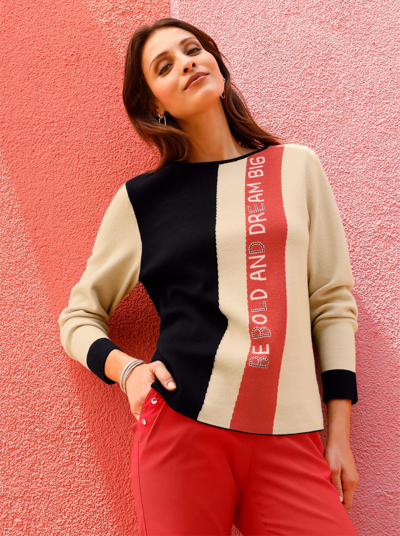 Inspirationen Strickpullover »Langarm-Pullover«