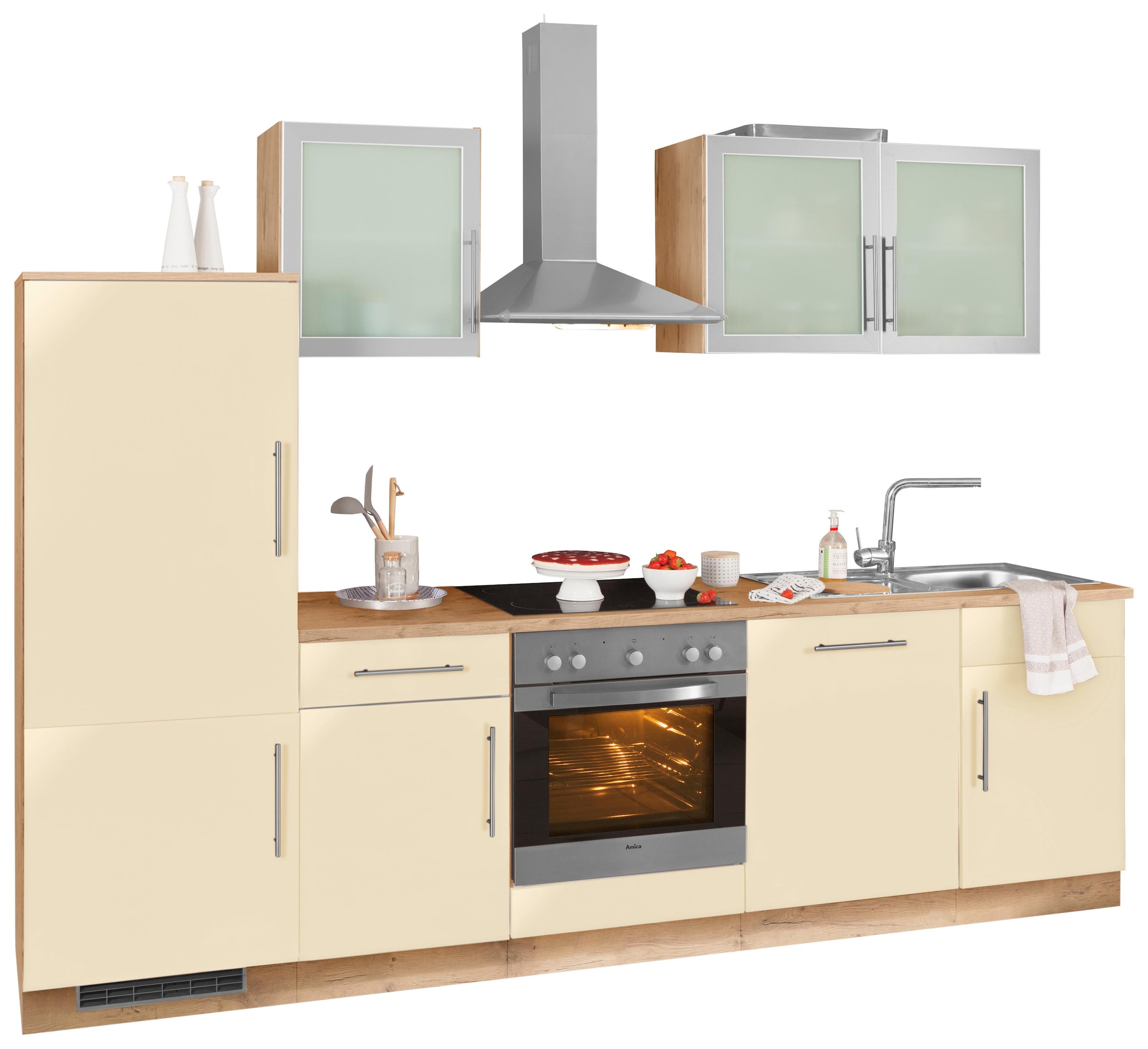 ❤ wiho Küchen ohne »Aachen«, E-Geräte, 280 Küchenzeile cm im entdecken Shop Jelmoli-Online Breite