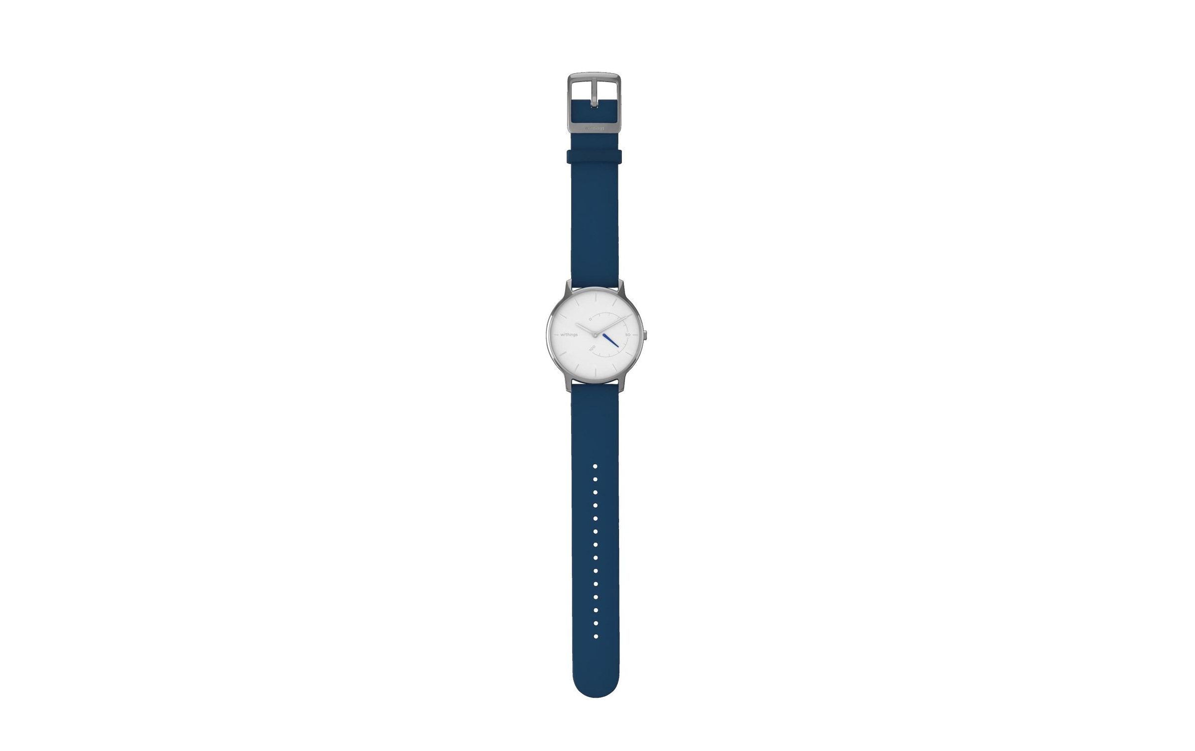 Withings Fitnessuhr »Aktivitätssensor Move Timeless Chic Silicone blau«