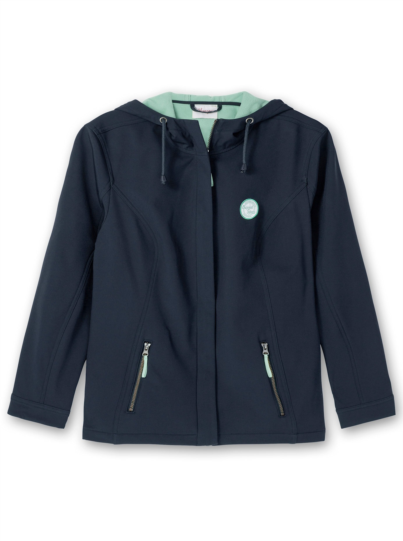 Sheego Softshelljacke, mit Kapuze