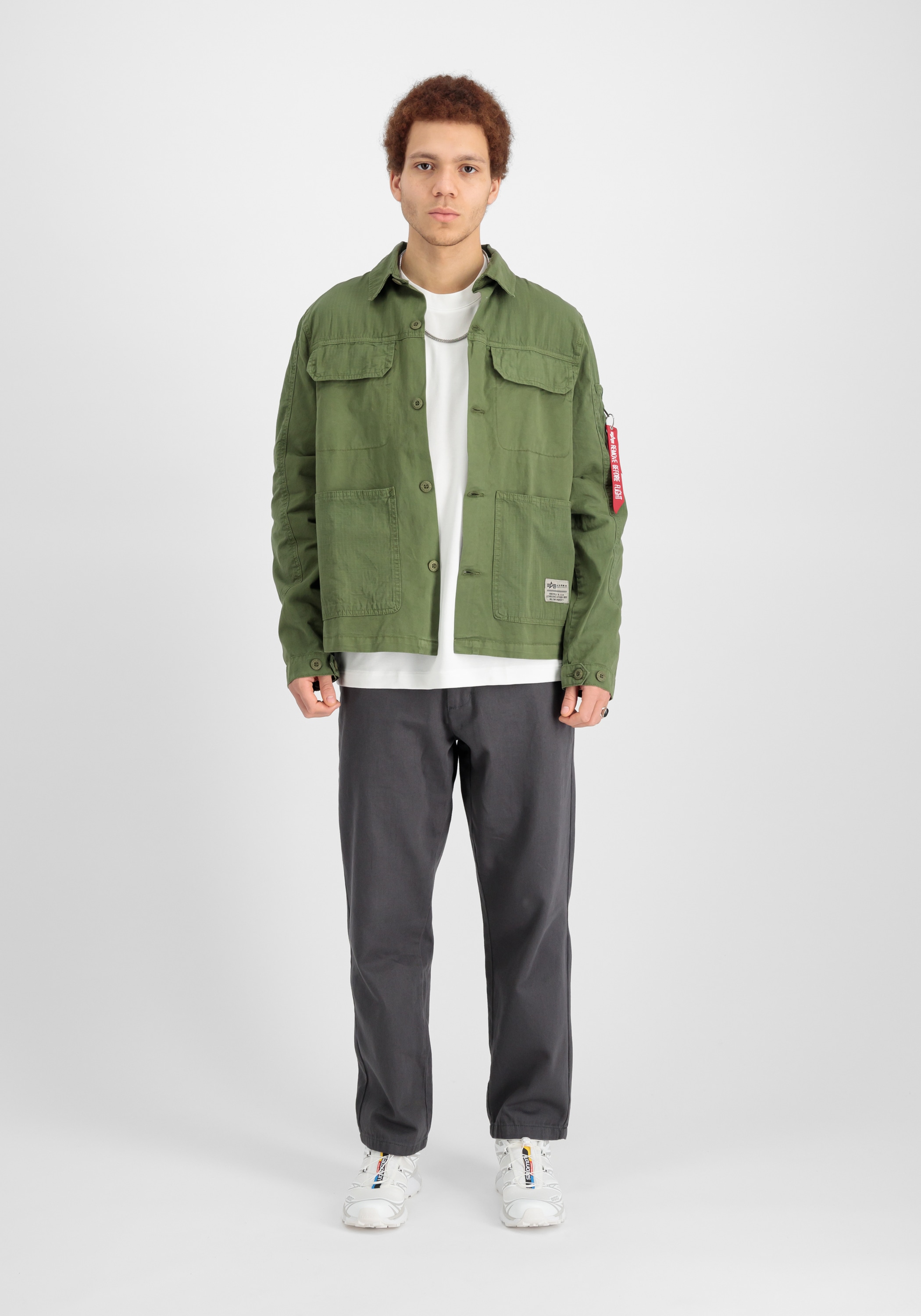 Alpha Industries Hemdjacke »Alpha Industries Men - Overshirts Color Block Overshirt«