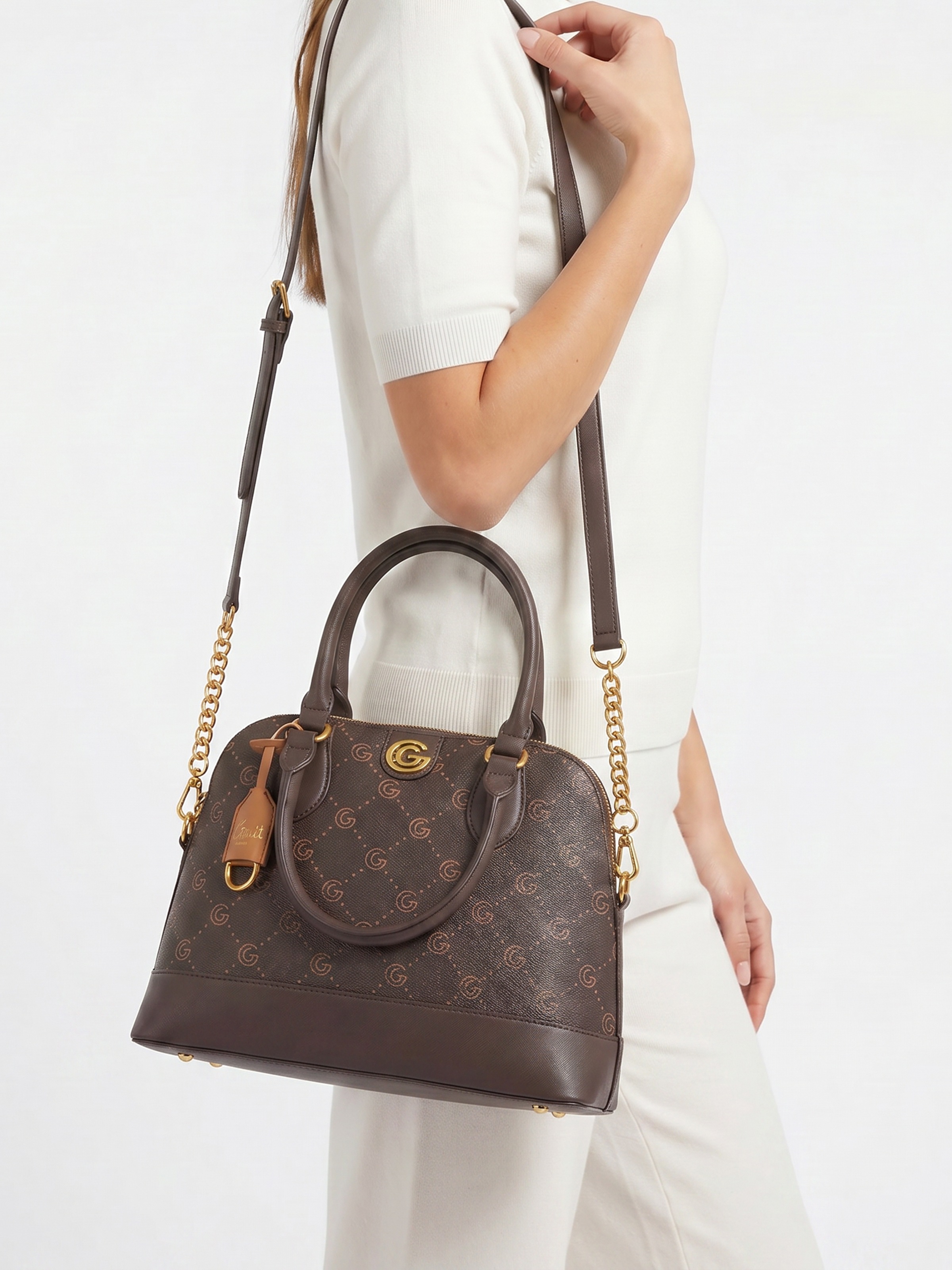 GABRIELLA G By Gabriella Gucci Handtasche "JACKIE" Damen Umhängetasche, Handtasche, Tragetasche mit Logoverzierung