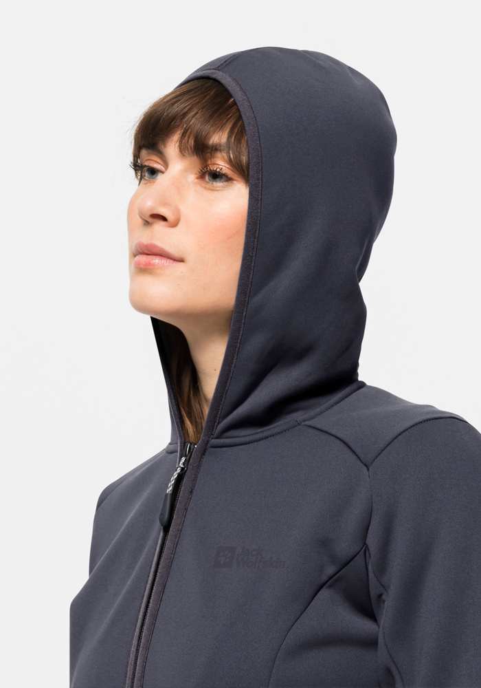 Jack Wolfskin Fleecejacke »BAISELBERG HOODED FZ W«, mit Kapuze
